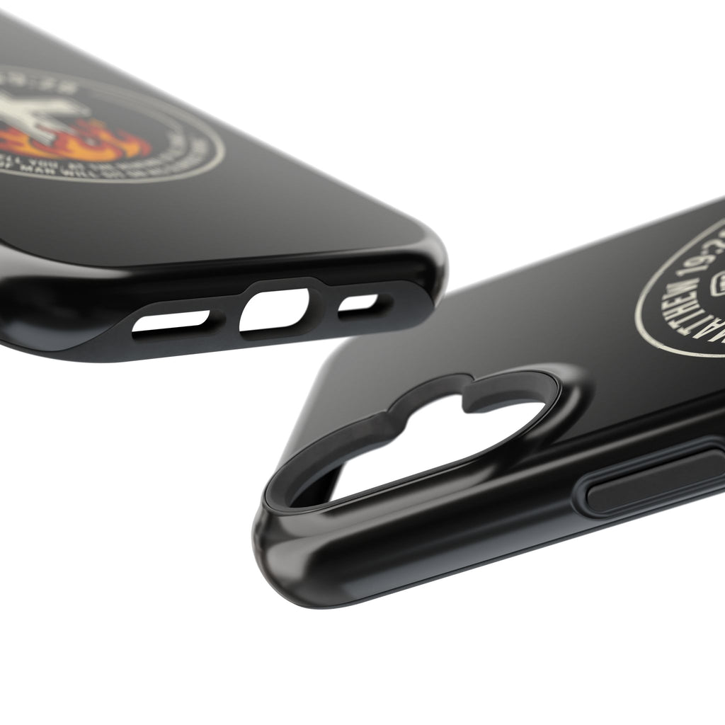 Matthew 19:28 with Cross Magnetic Impact-Resistant Cases