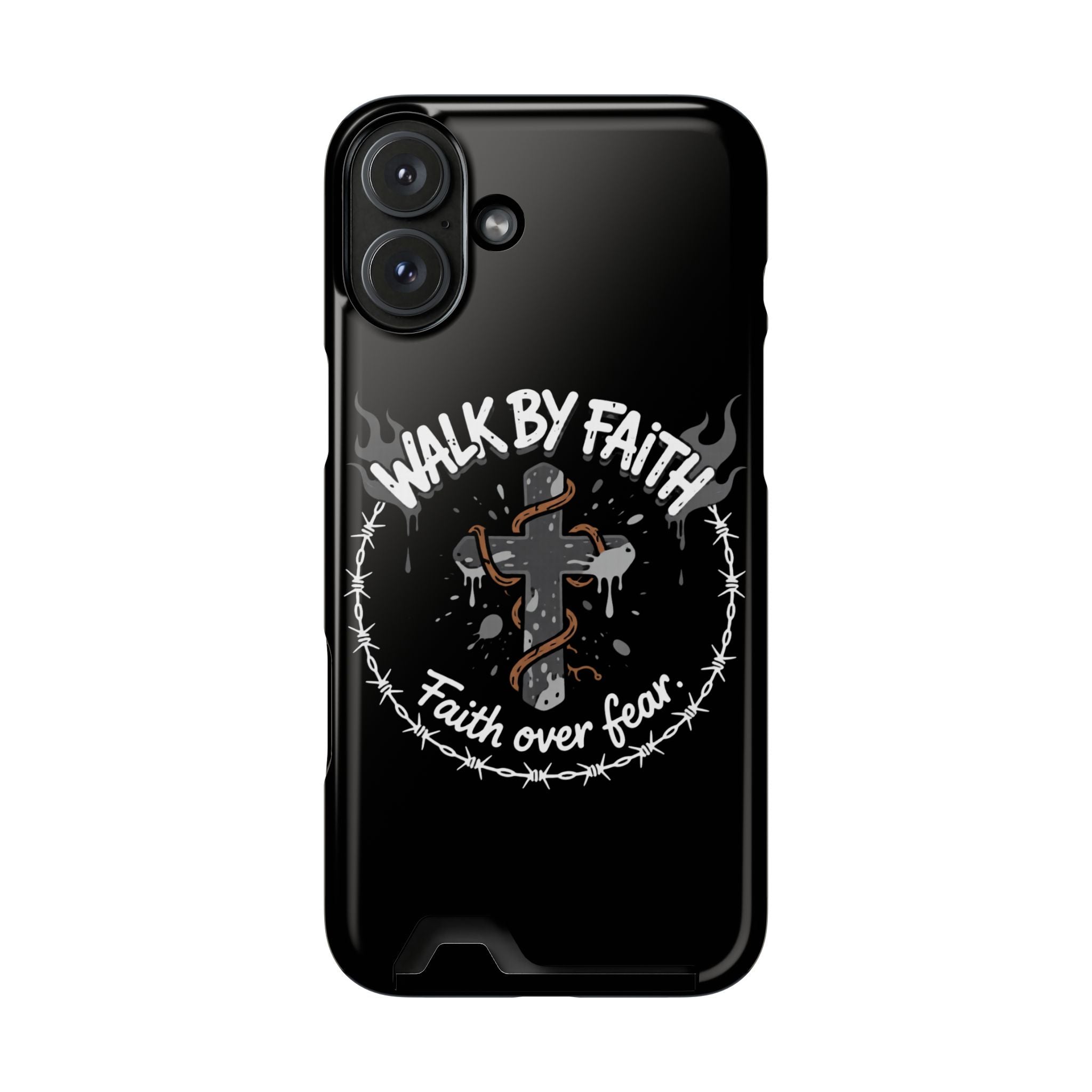 Walk by faith Phone Case (Card Holder)