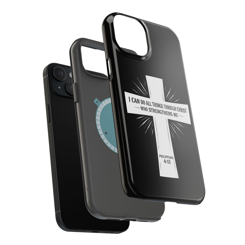 Philippians 4:13 Magnetic Impact-Resistant Cases