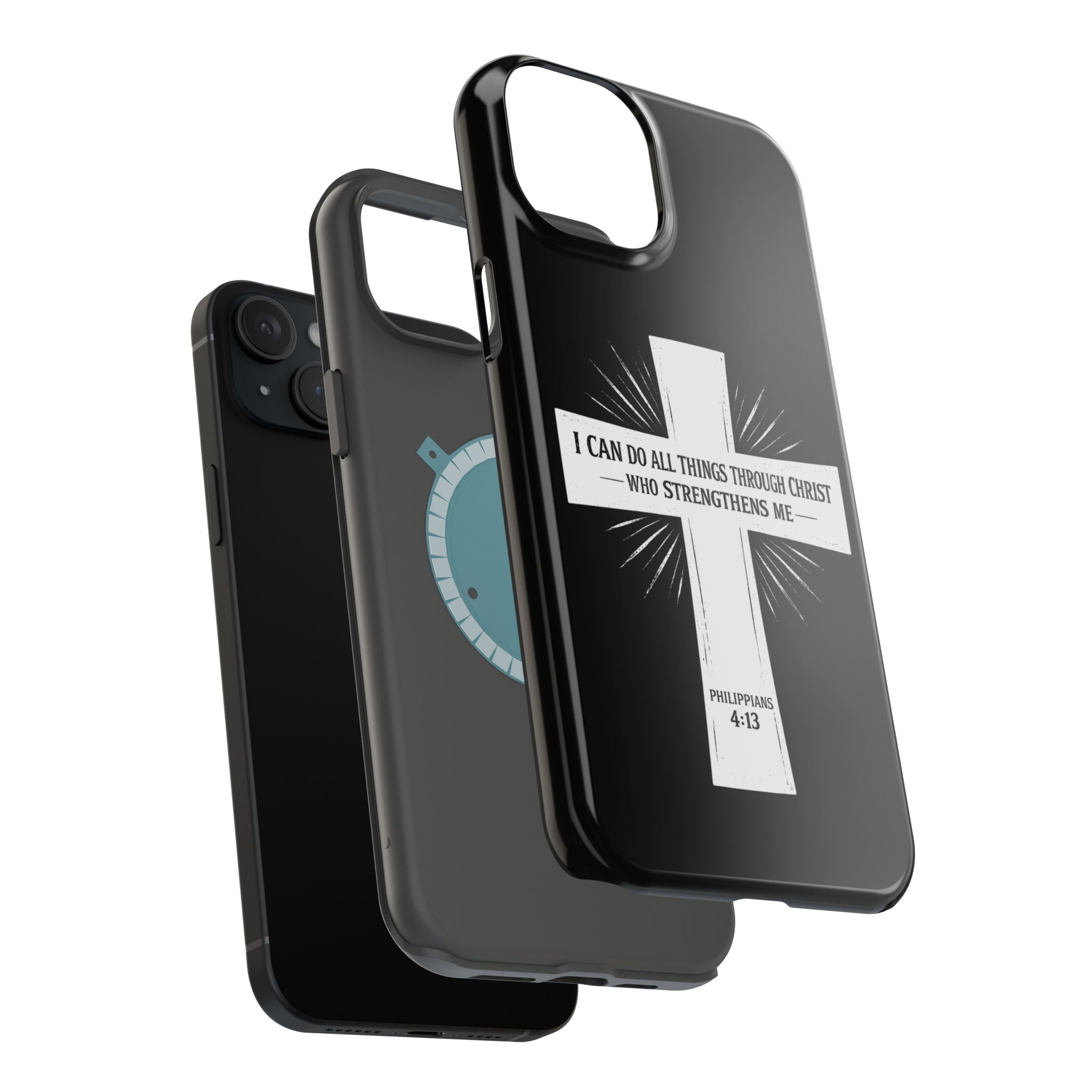 Philippians 4:13 Magnetic Impact-Resistant Cases