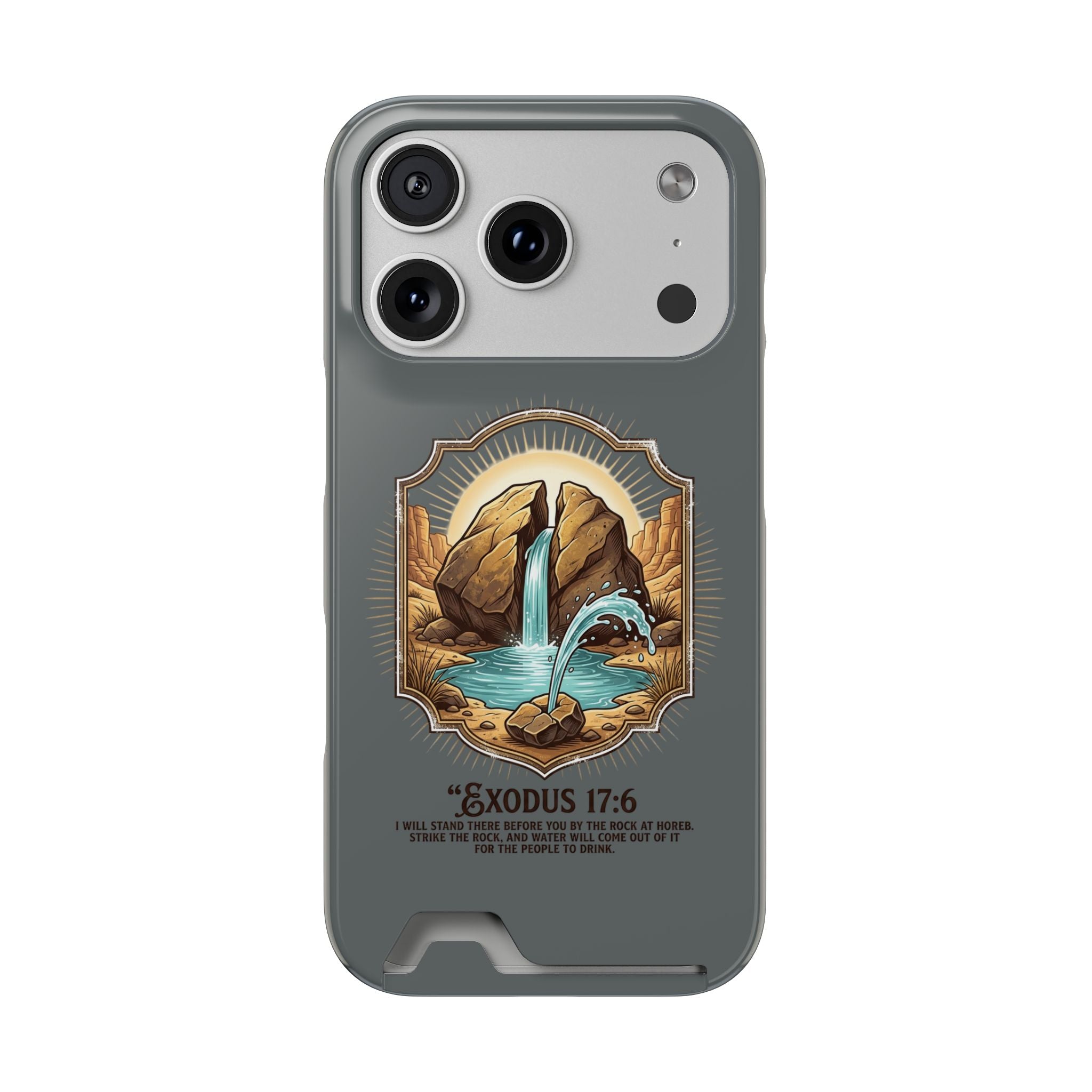 Exodus 17:6 Phone Case (Card Holder)