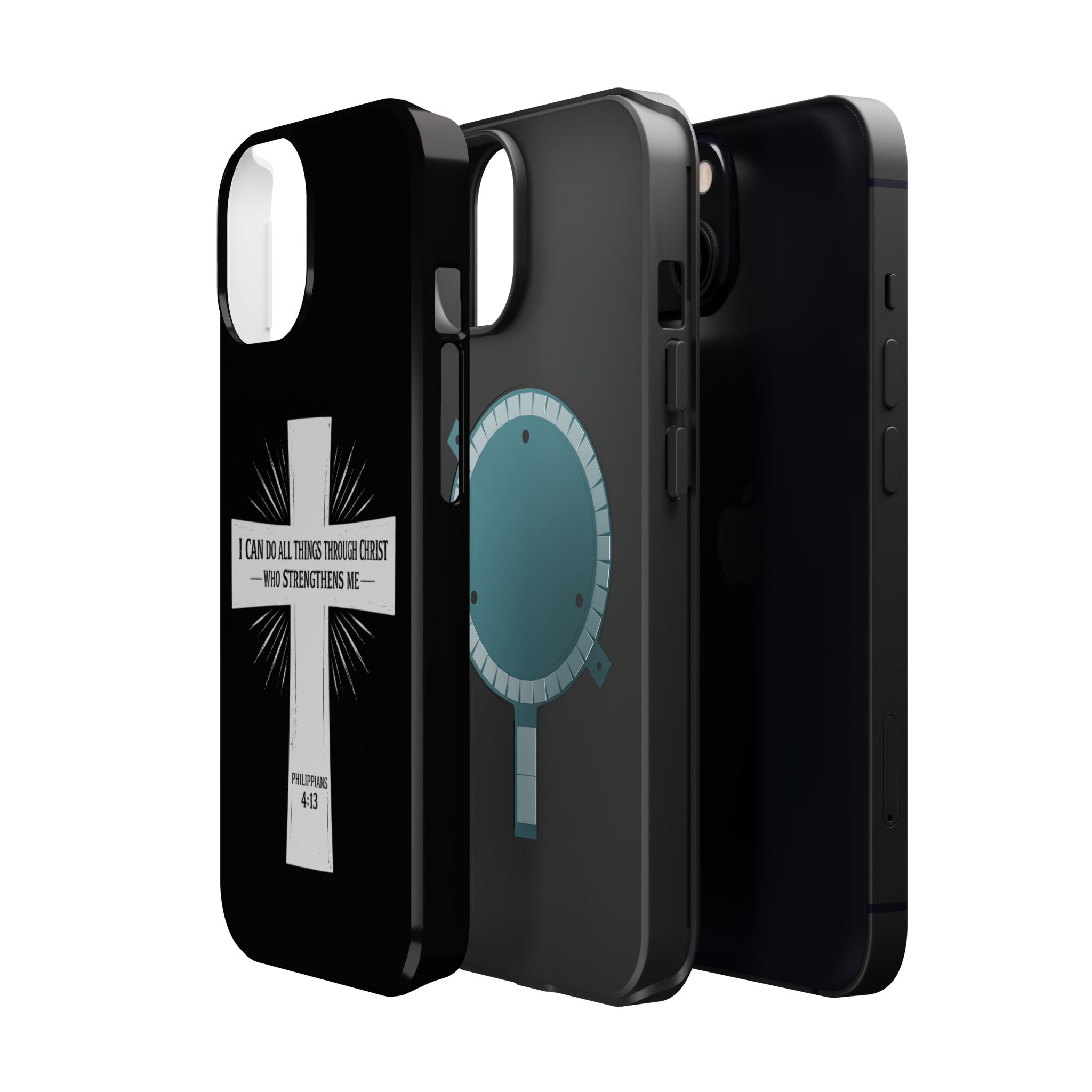 Philippians 4:13 Magnetic Impact-Resistant Cases