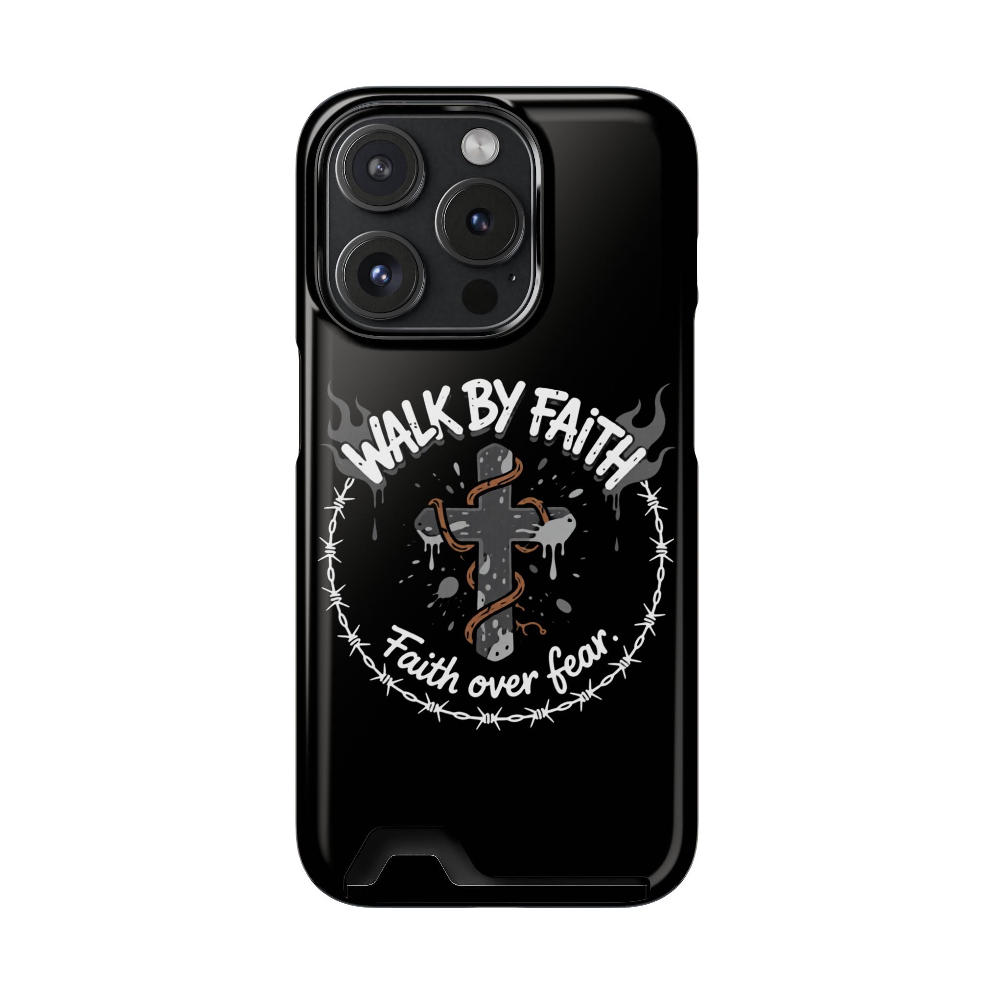 Walk by faith Phone Case (Card Holder)