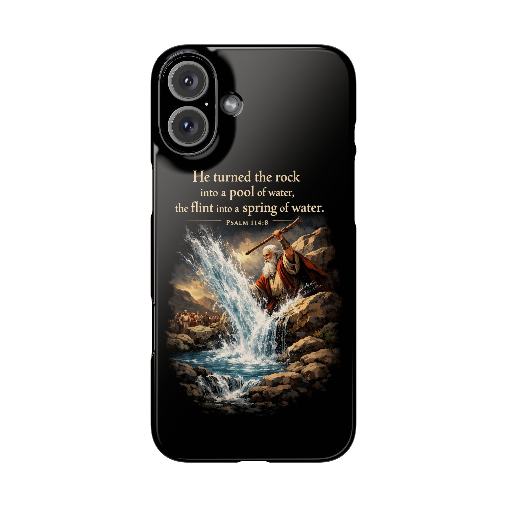 Psalms 114:8 Slim Phone Cases