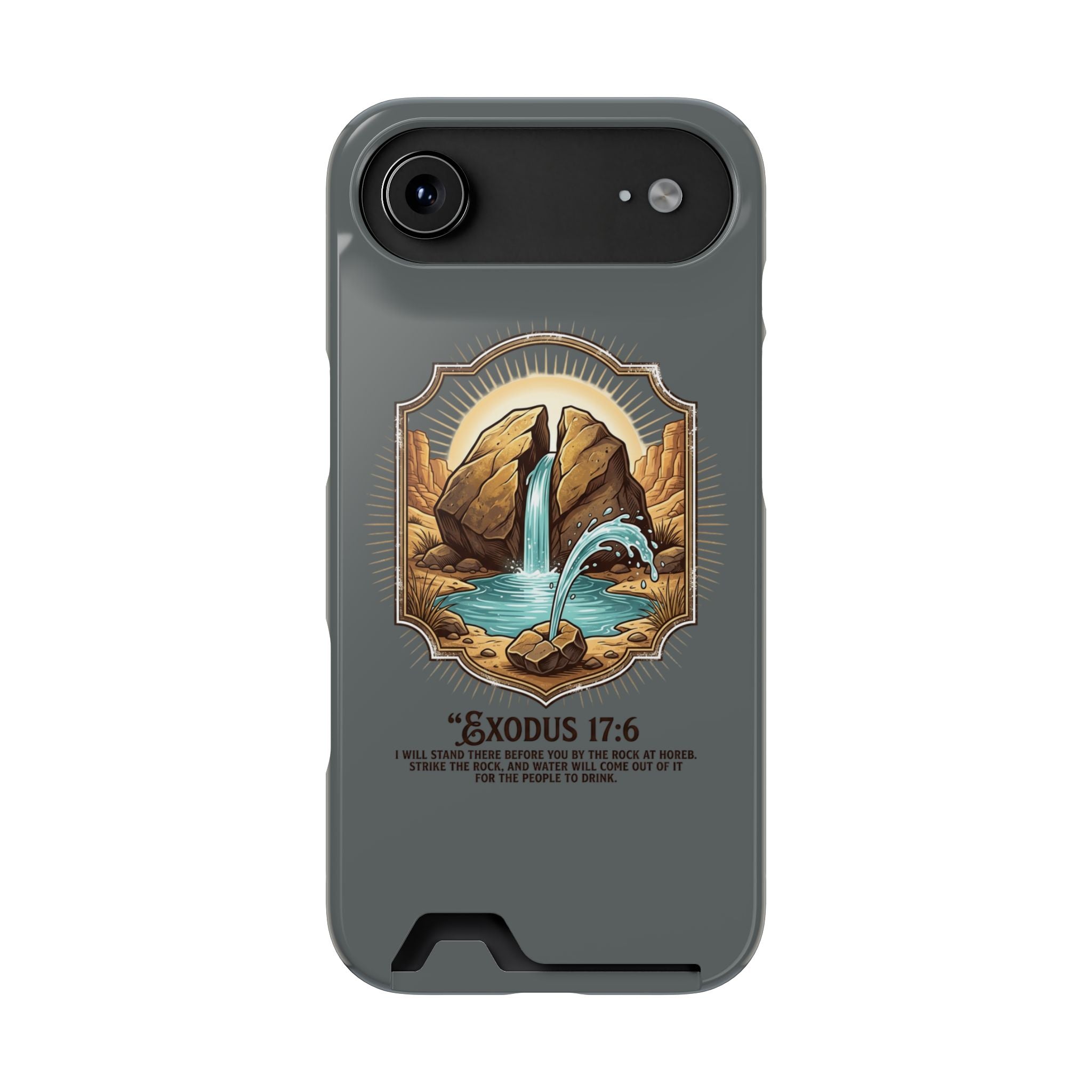 Exodus 17:6 Phone Case (Card Holder)
