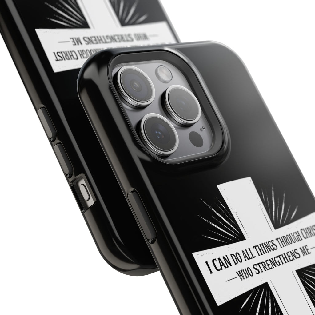 Philippians 4:13 Magnetic Impact-Resistant Cases