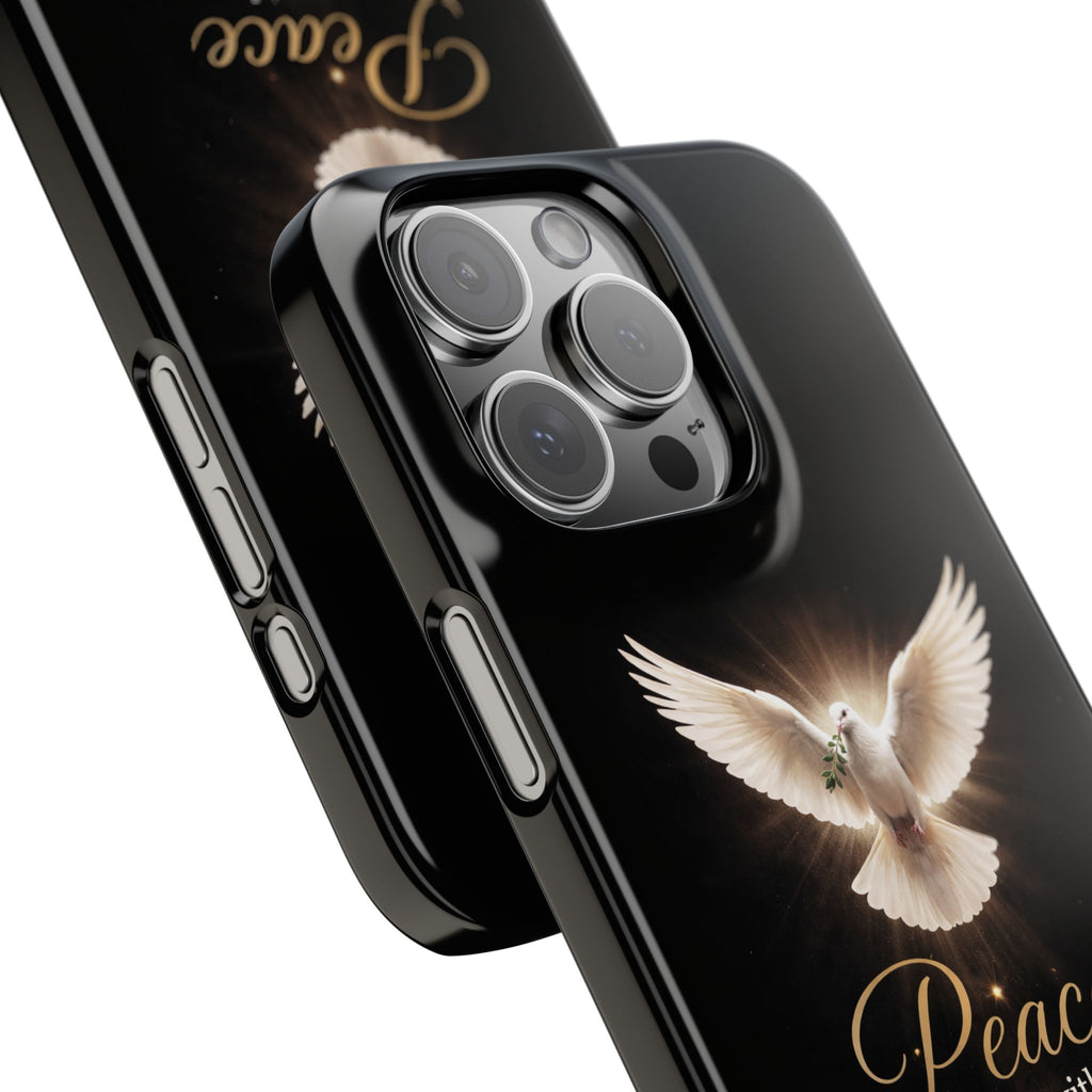 Dove with John 14:27 with Snap Cases