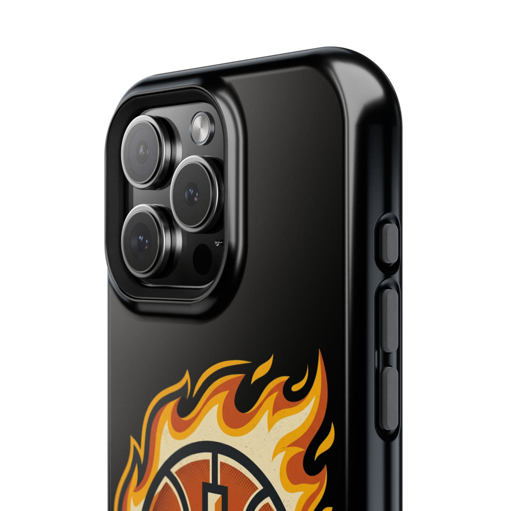 Basketball with cross and fire Impact-Resistant Cases