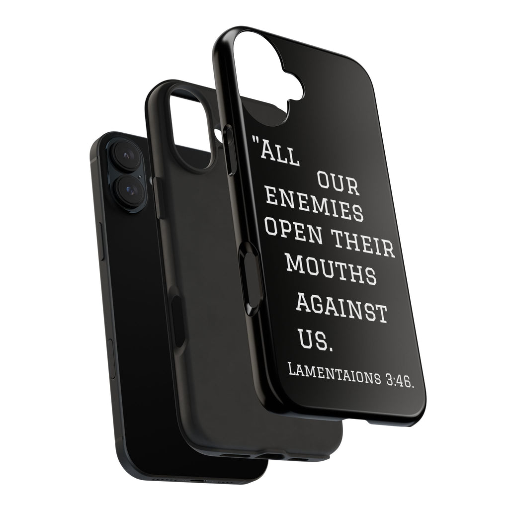 Lamentations 3:46 phone case