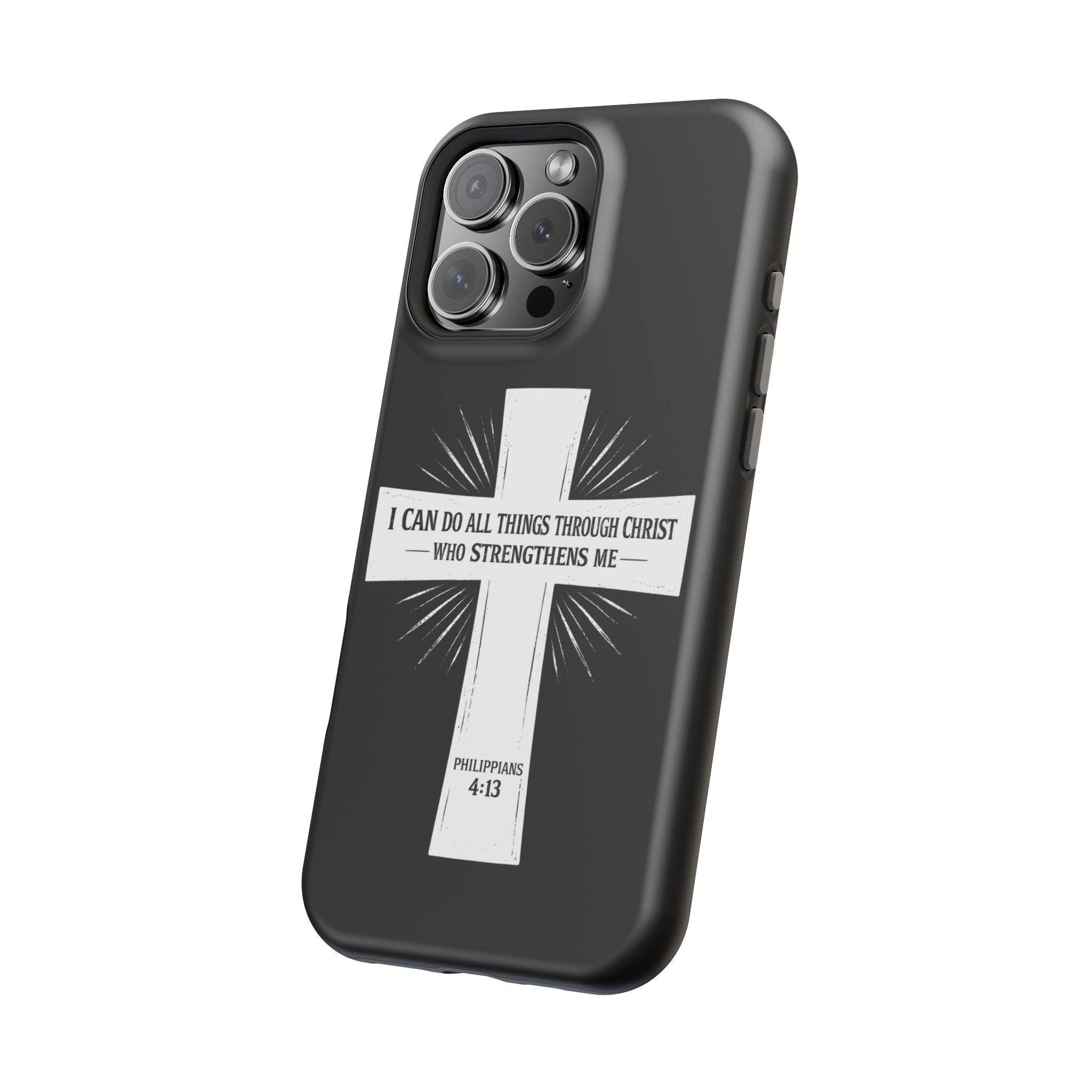 Philippians 4:13 Magnetic Impact-Resistant Cases