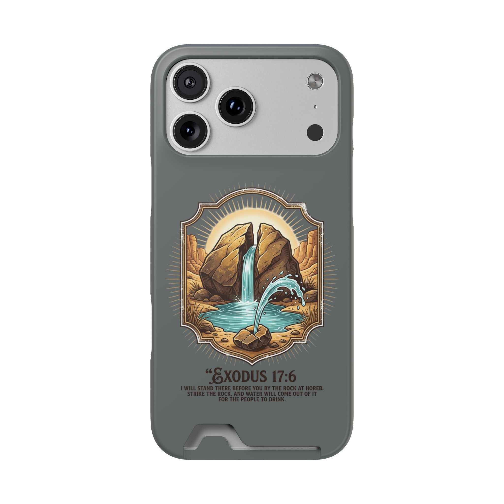 Exodus 17:6 Phone Case (Card Holder)