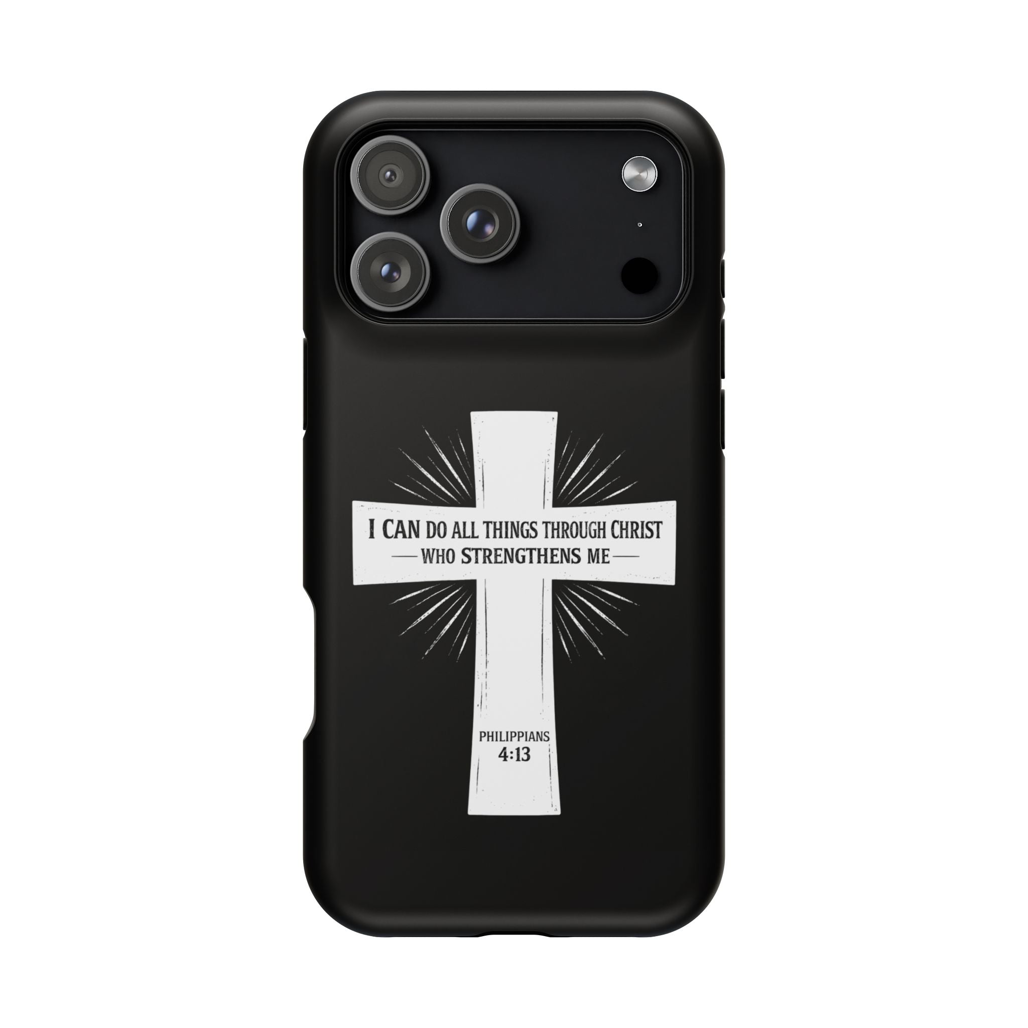 Philippians 4:13 Magnetic Impact-Resistant Cases