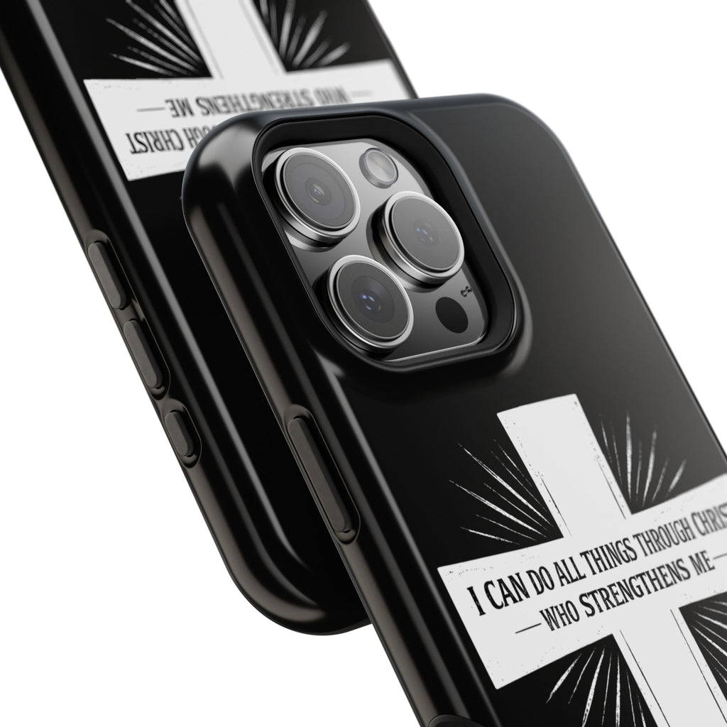 Philippians 4:13 Magnetic Impact-Resistant Cases