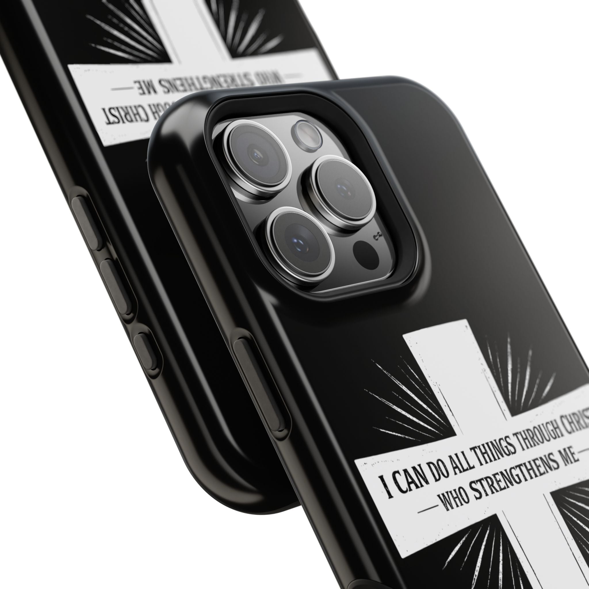 Philippians 4:13 Magnetic Impact-Resistant Cases