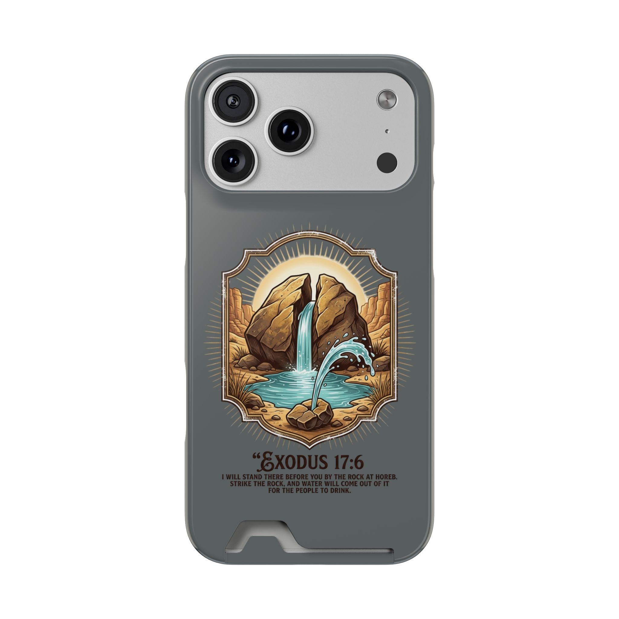 Exodus 17:6 Phone Case (Card Holder)