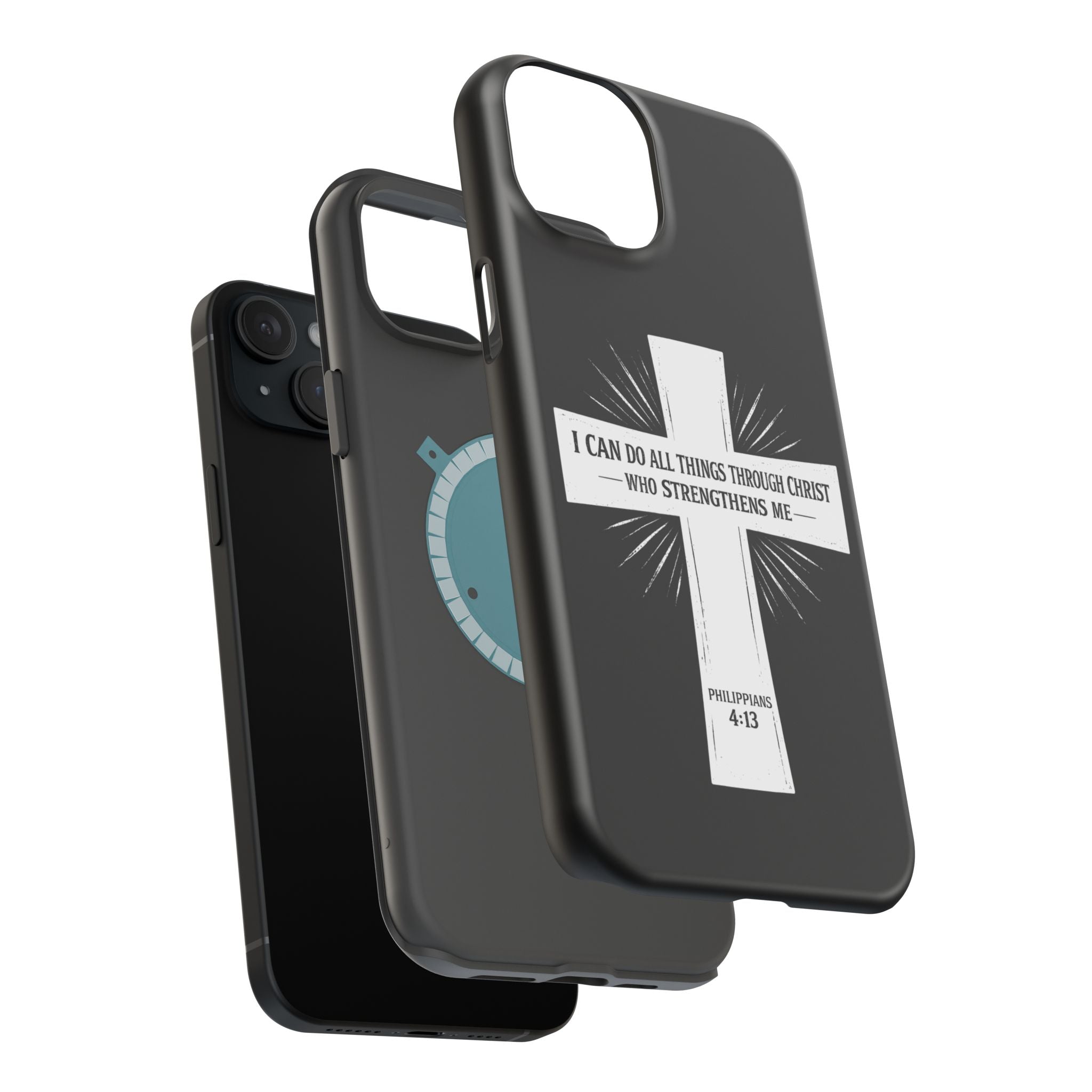 Philippians 4:13 Magnetic Impact-Resistant Cases