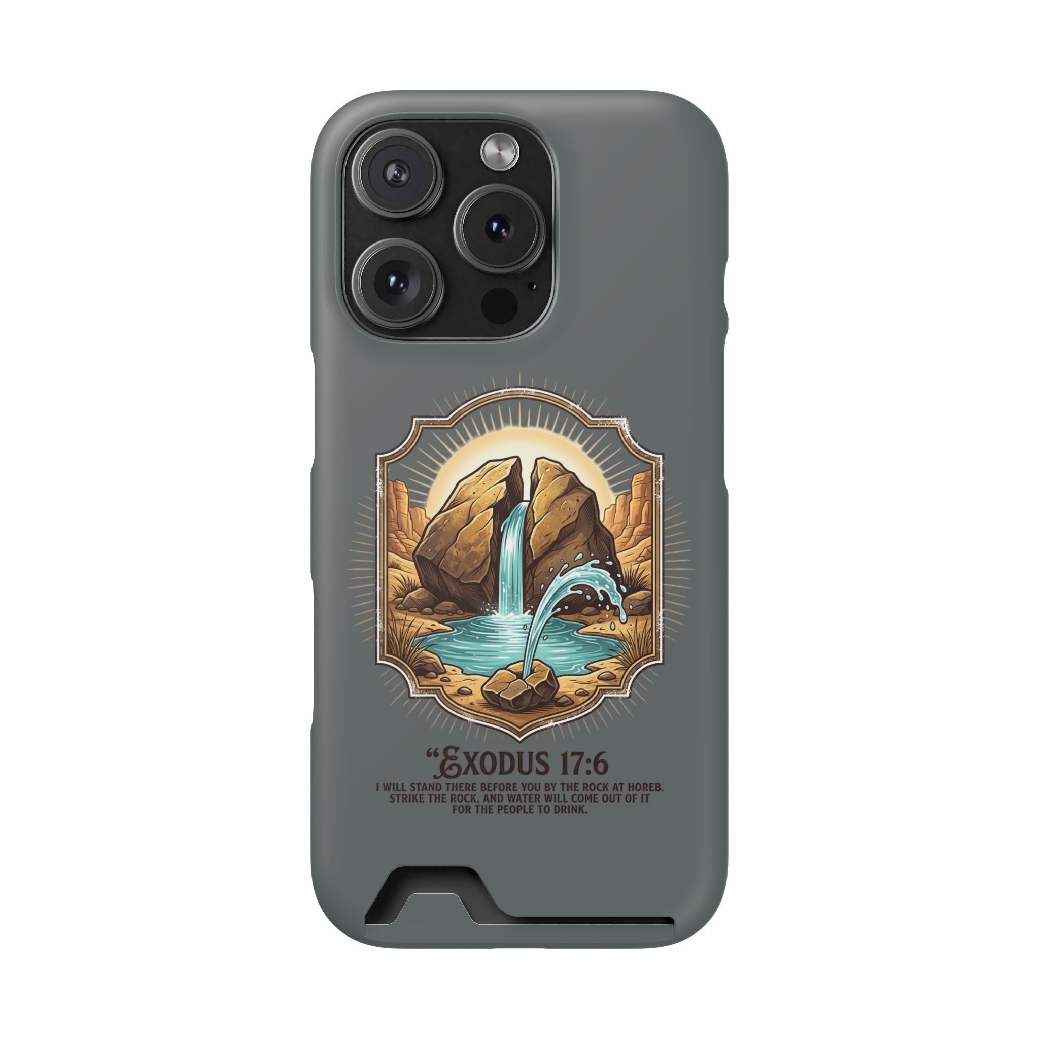 Exodus 17:6 Phone Case (Card Holder)