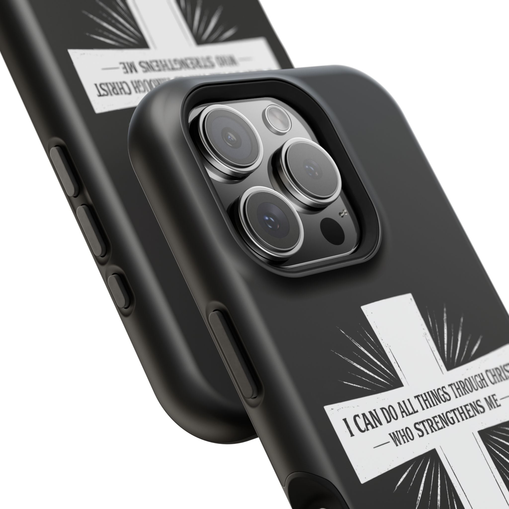 Philippians 4:13 Magnetic Impact-Resistant Cases