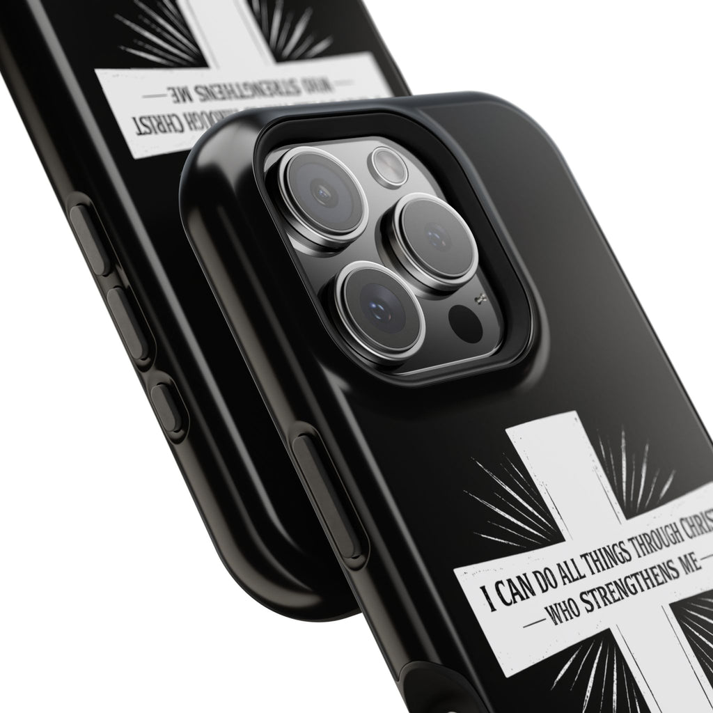 Philippians 4:13 Magnetic Impact-Resistant Cases