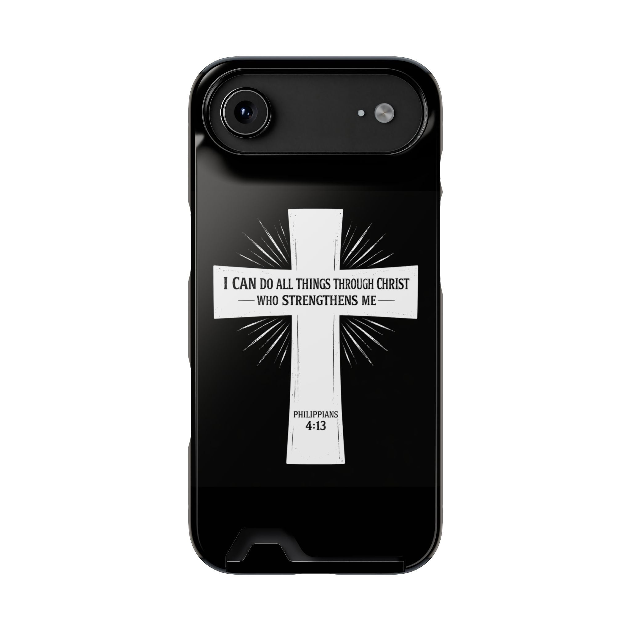 Philippians 4:13 Phone Case (Card Holder)