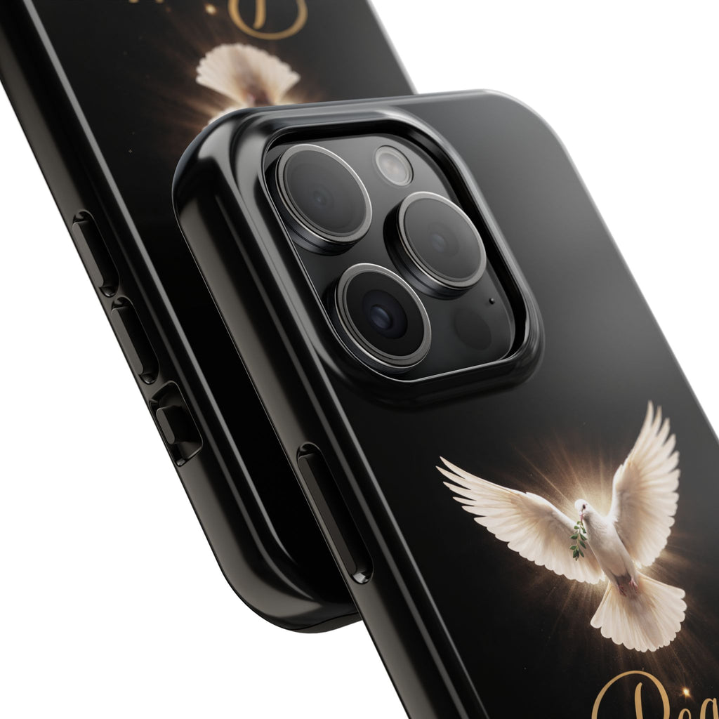 Dove with John 14:27 Tough Phone Cases