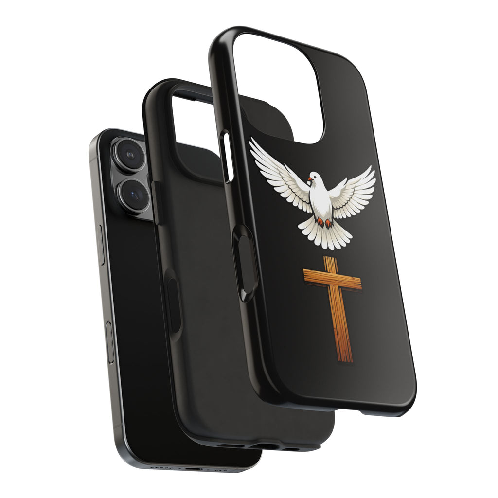 Dove and Cross Tough Phone Cases