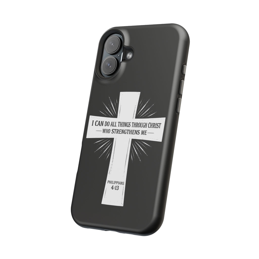 Philippians 4:13 Magnetic Impact-Resistant Cases