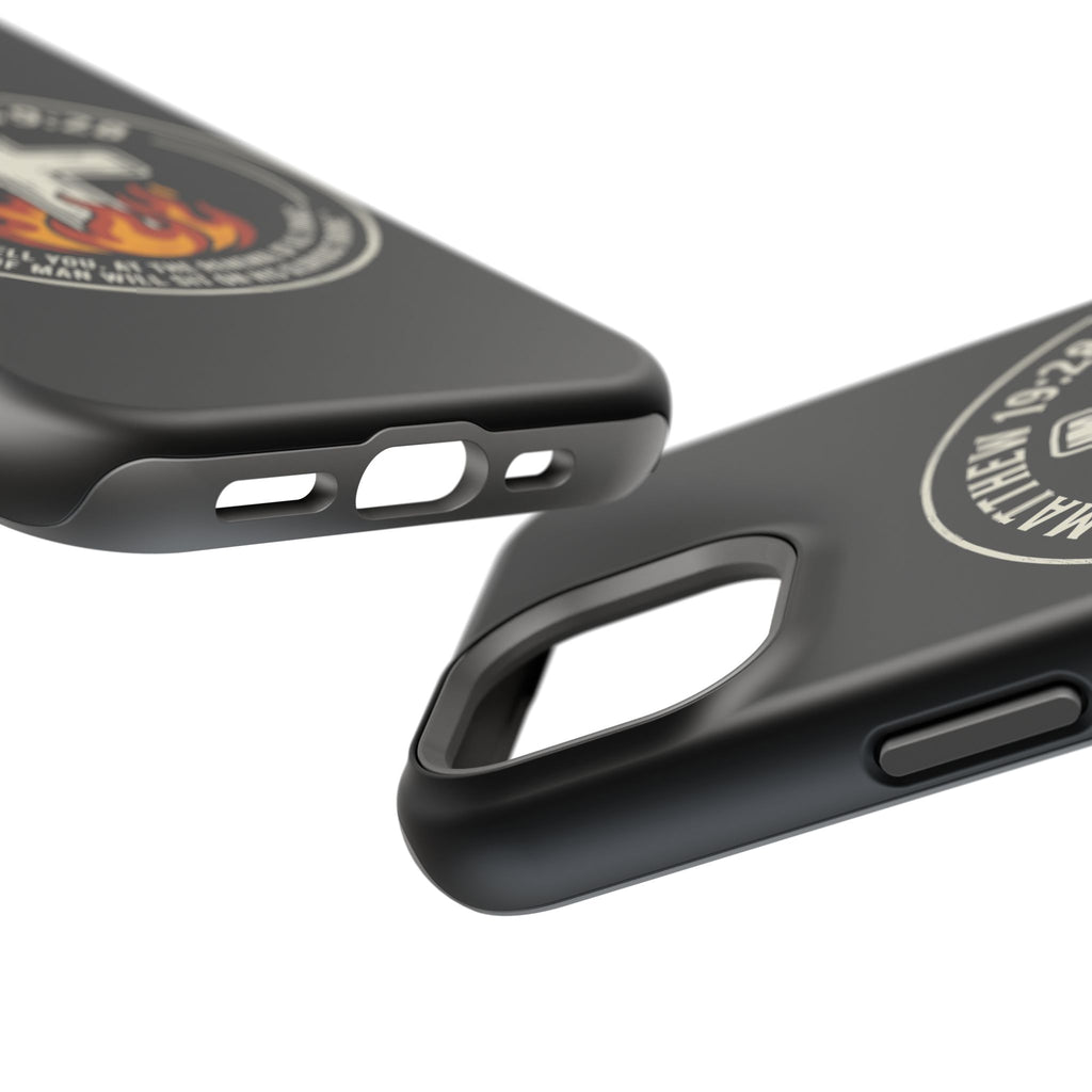 Matthew 19:28 with Cross Magnetic Impact-Resistant Cases