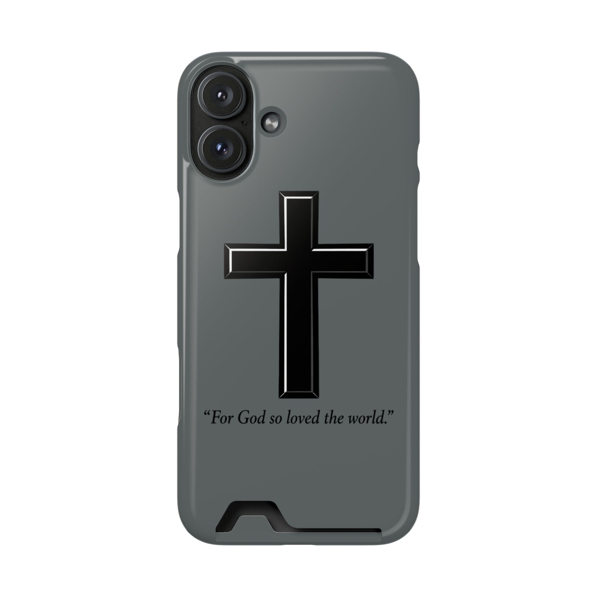 John 3:16 Phone Case (Card Holder)