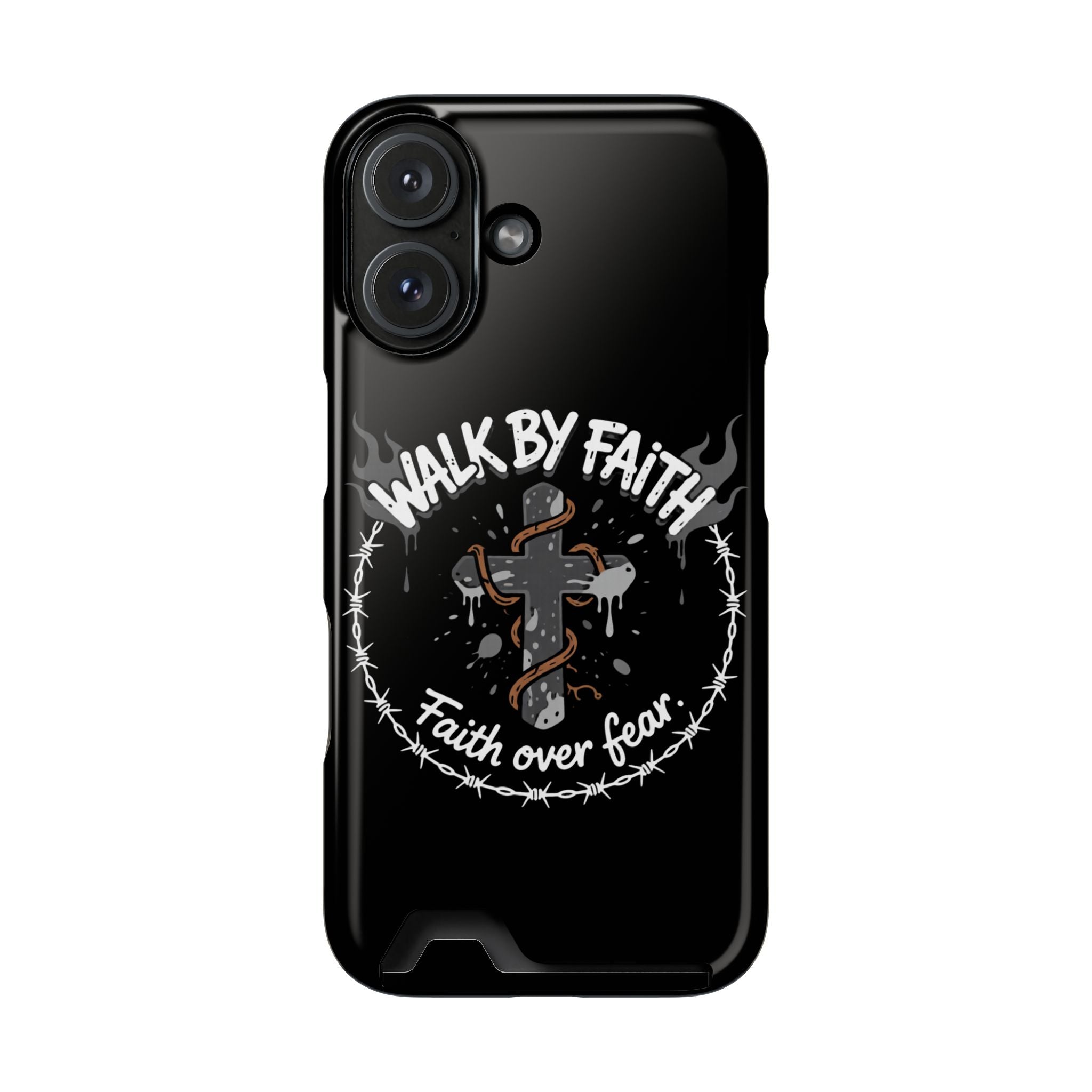 Walk by faith Phone Case (Card Holder)