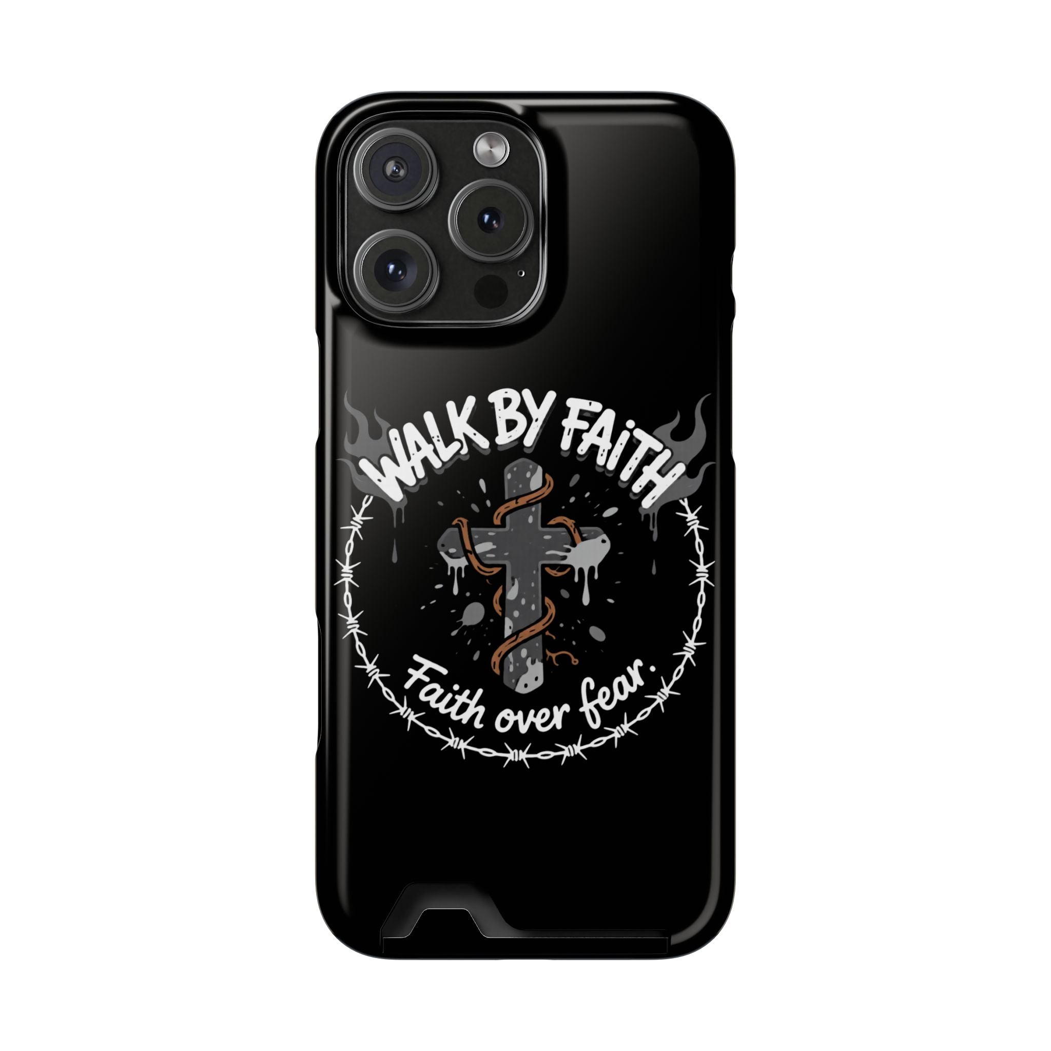 Walk by faith Phone Case (Card Holder)