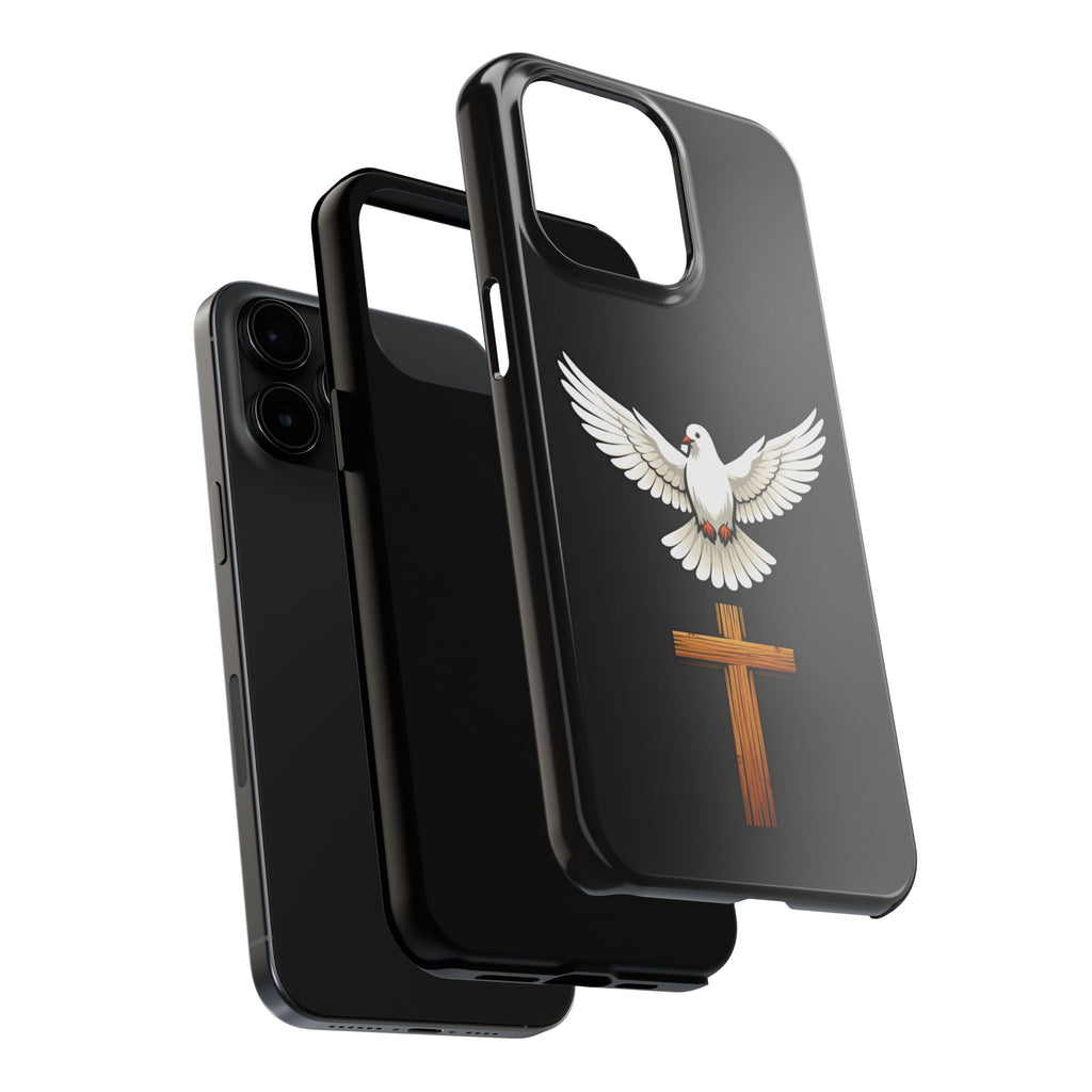 Dove and Cross Tough Phone Cases