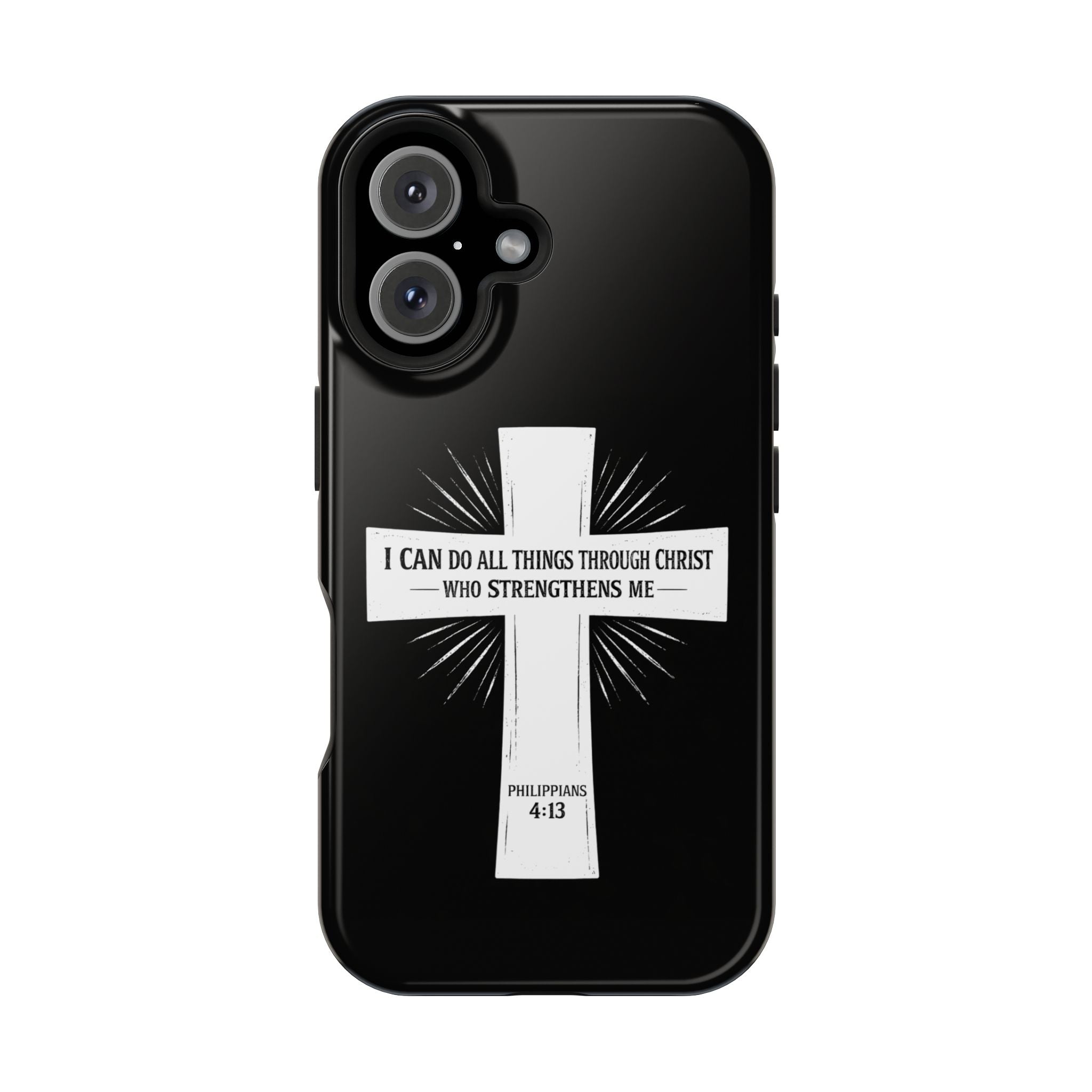 Philippians 4:13 Magnetic Impact-Resistant Cases