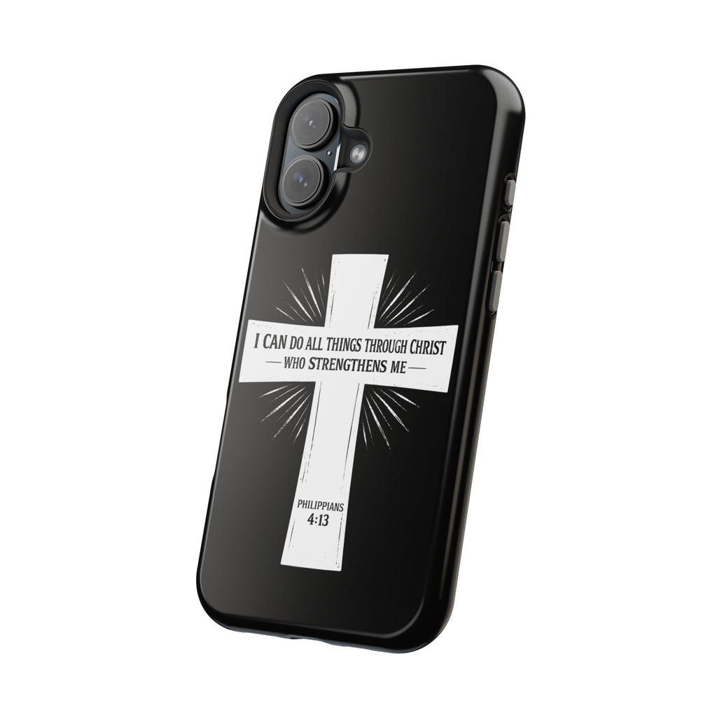Philippians 4:13 Magnetic Impact-Resistant Cases