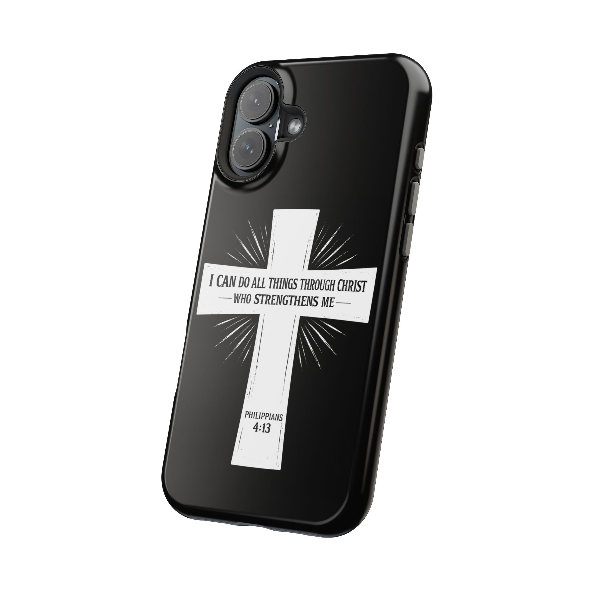 Philippians 4:13 Magnetic Impact-Resistant Cases