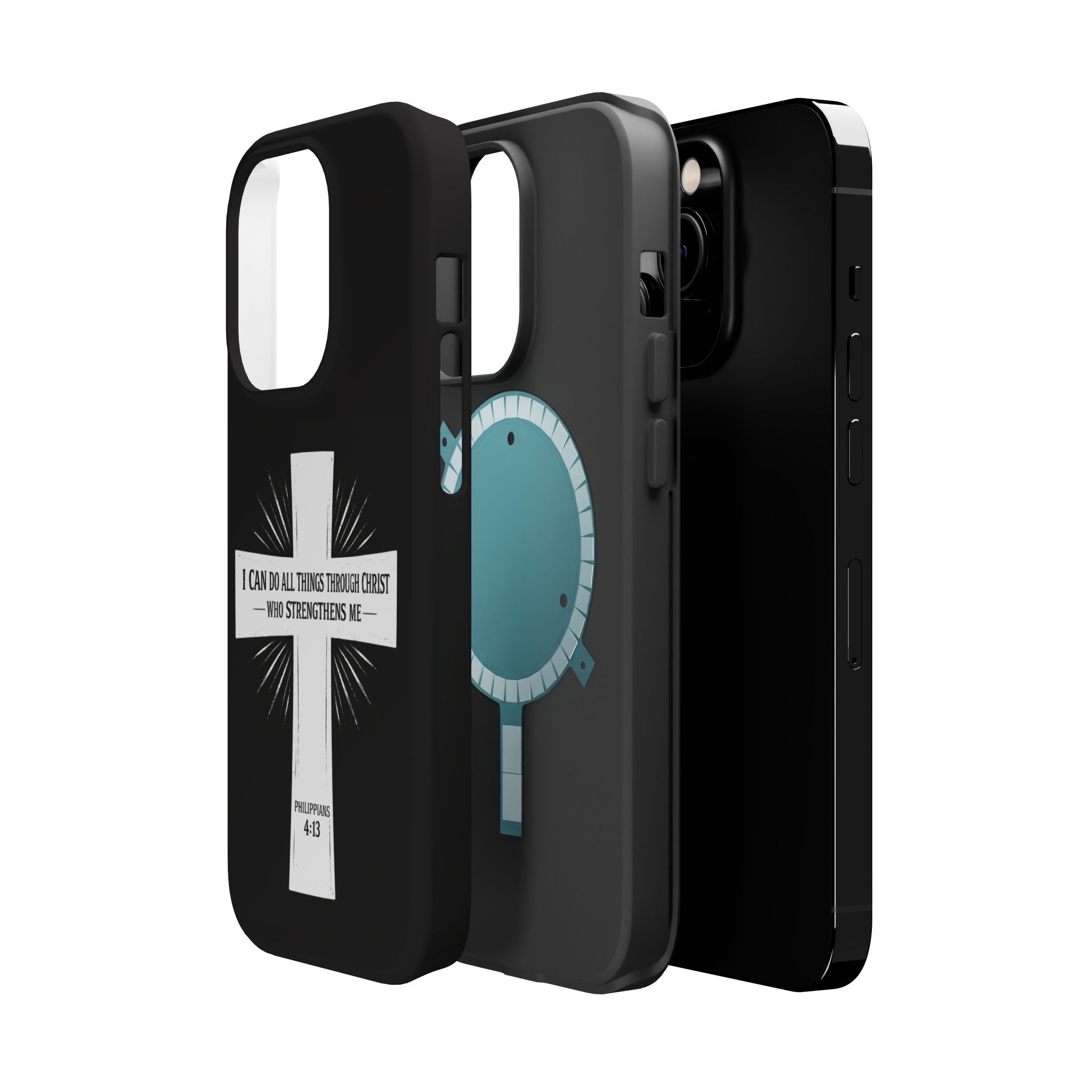 Philippians 4:13 Magnetic Impact-Resistant Cases