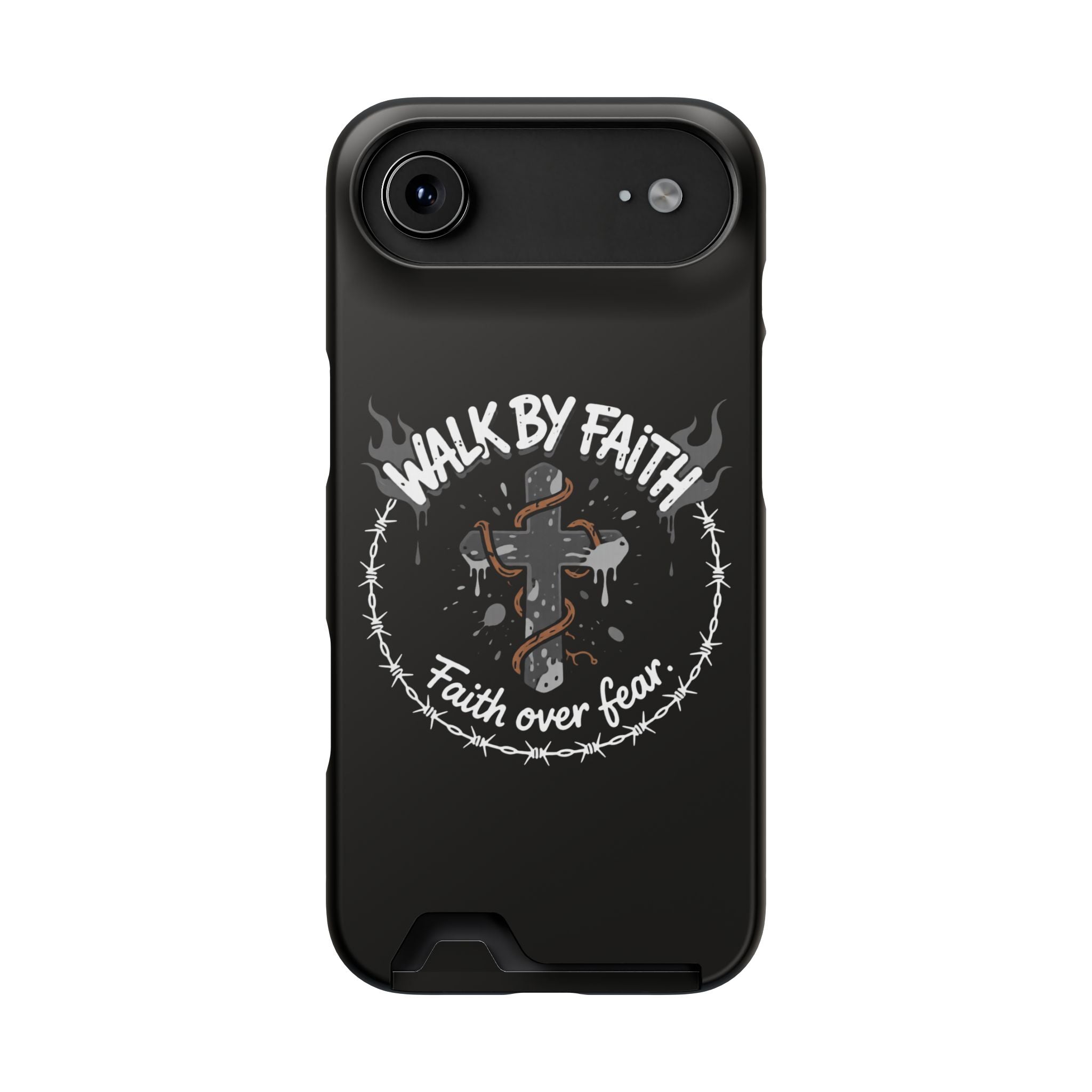 Walk by faith Phone Case (Card Holder)