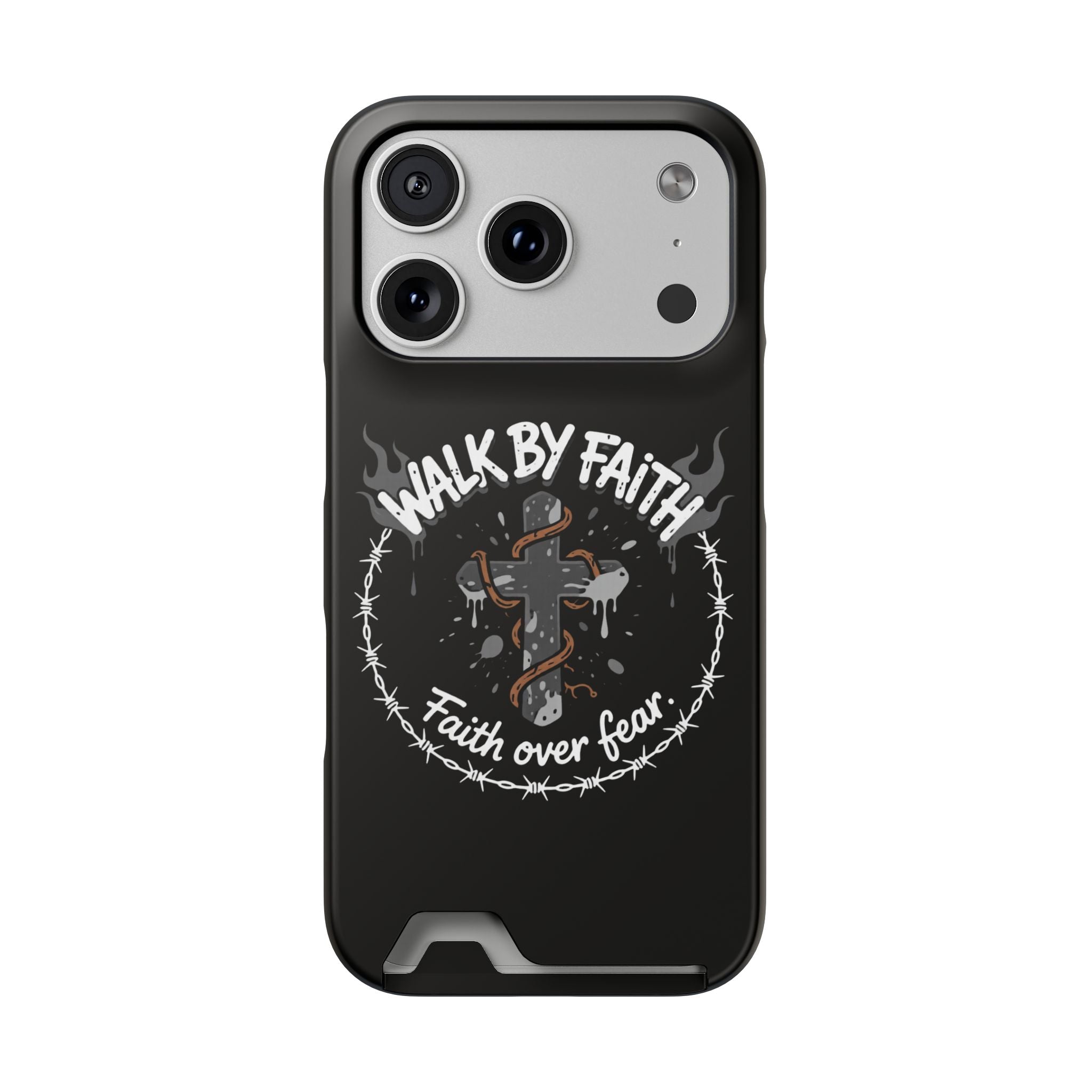Walk by faith Phone Case (Card Holder)
