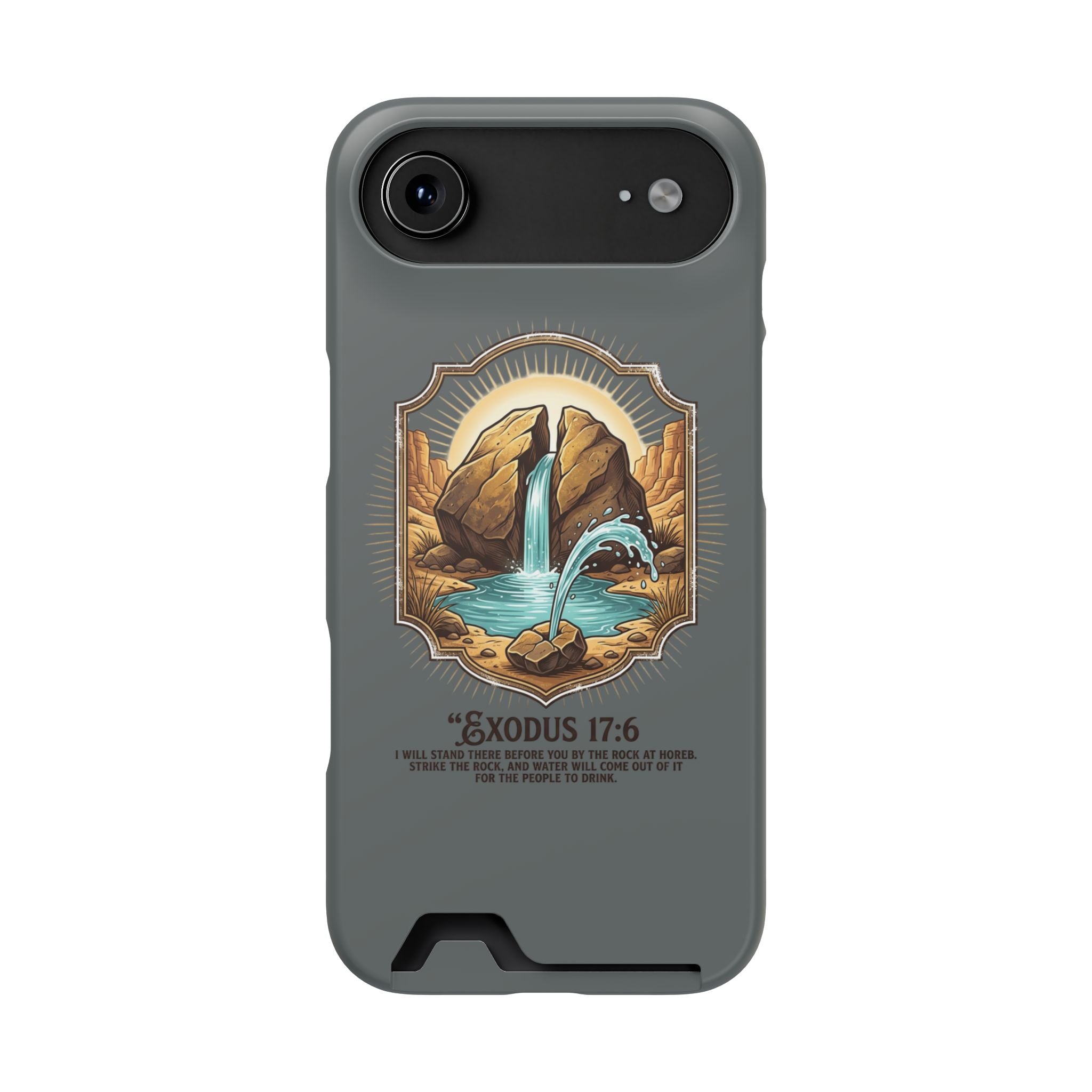 Exodus 17:6 Phone Case (Card Holder)