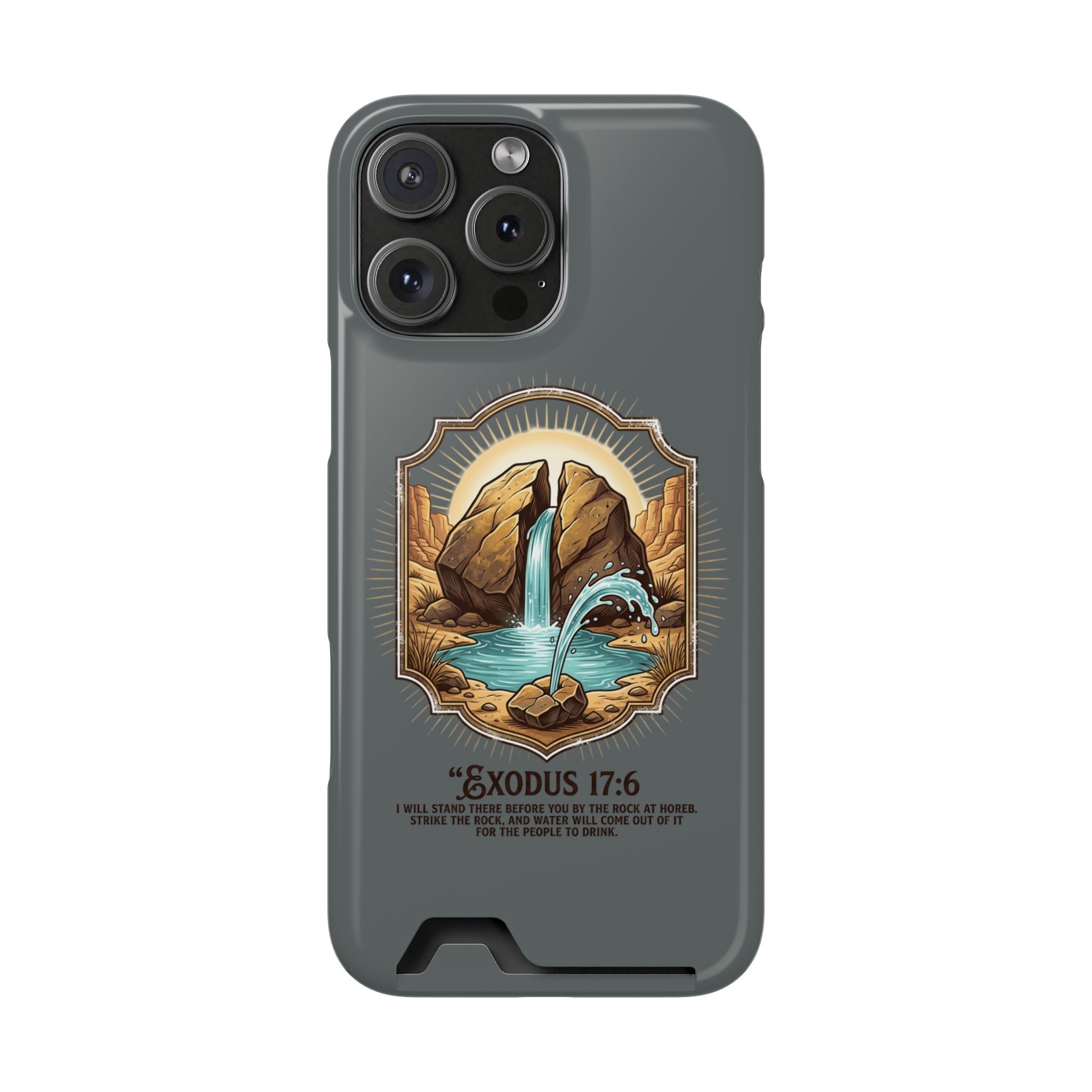 Exodus 17:6 Phone Case (Card Holder)