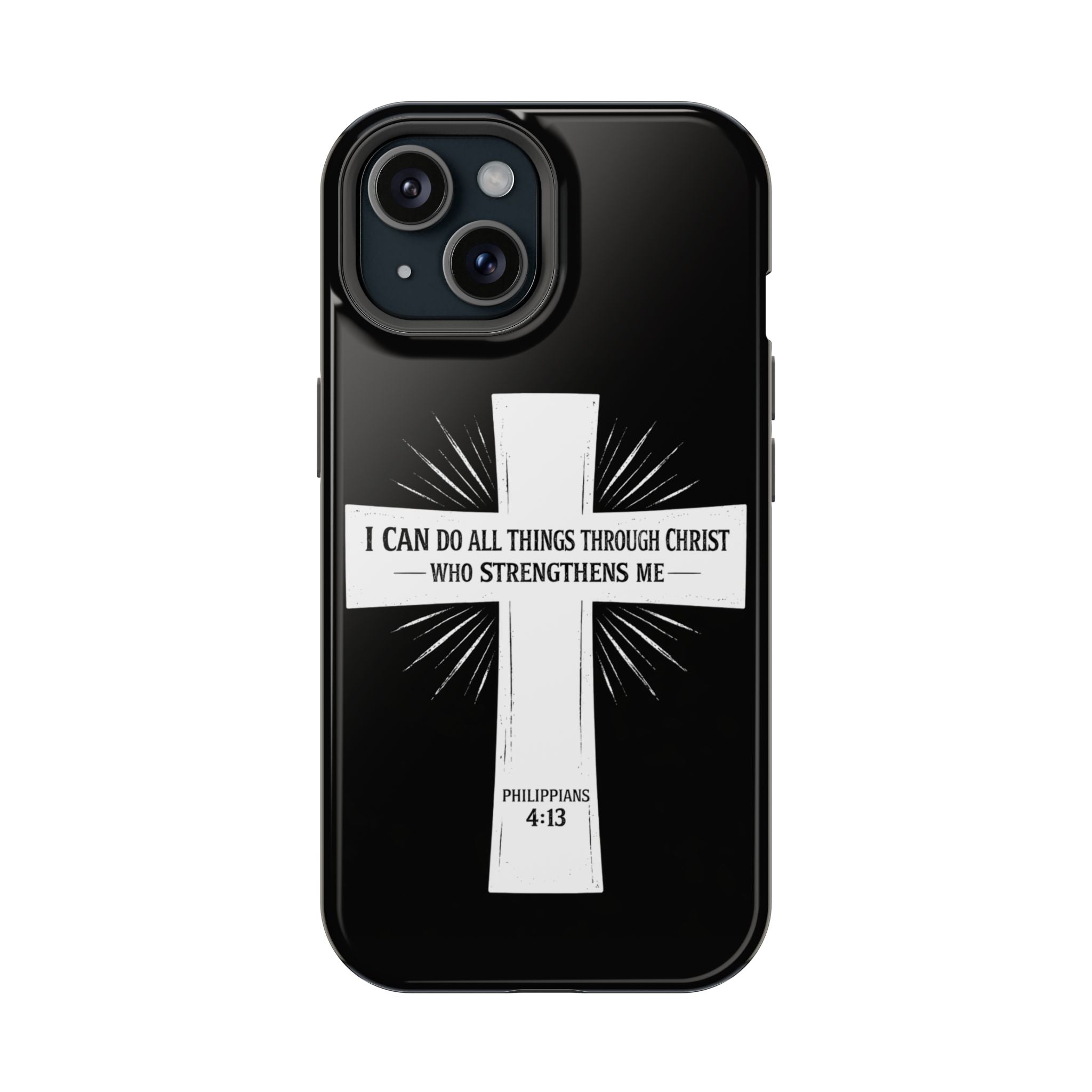 Philippians 4:13 Magnetic Impact-Resistant Cases