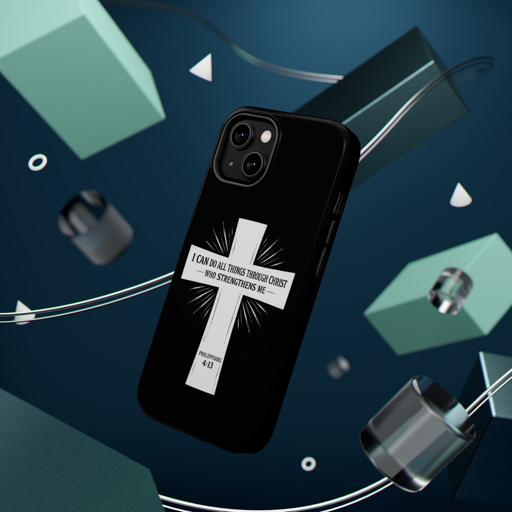 Philippians 4:13 Magnetic Impact-Resistant Cases