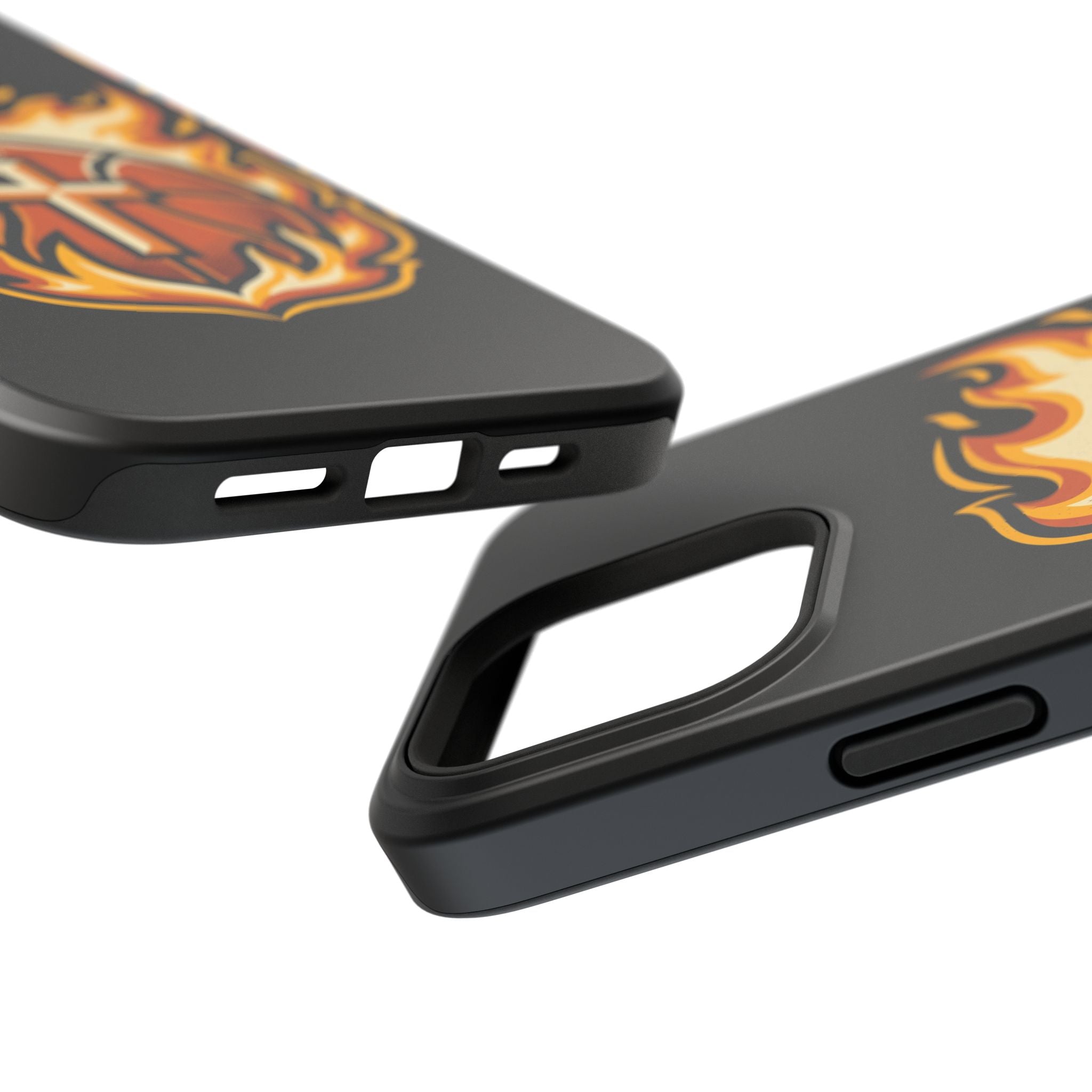 Basketball with cross and fire Impact-Resistant Cases
