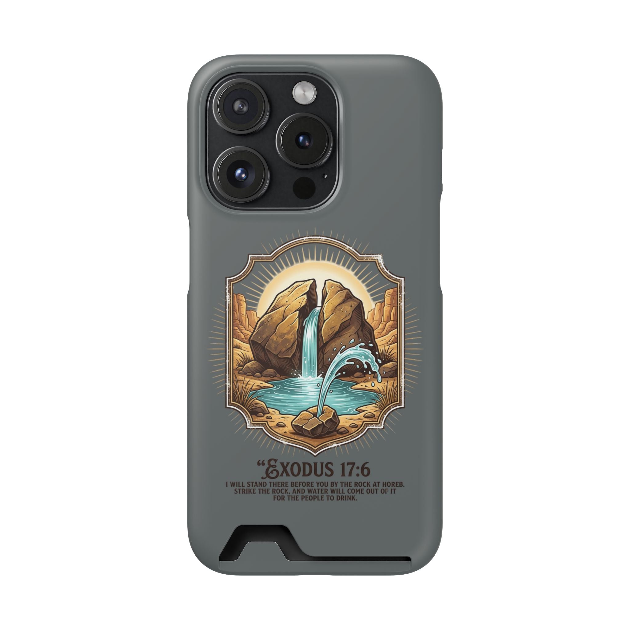 Exodus 17:6 Phone Case (Card Holder)