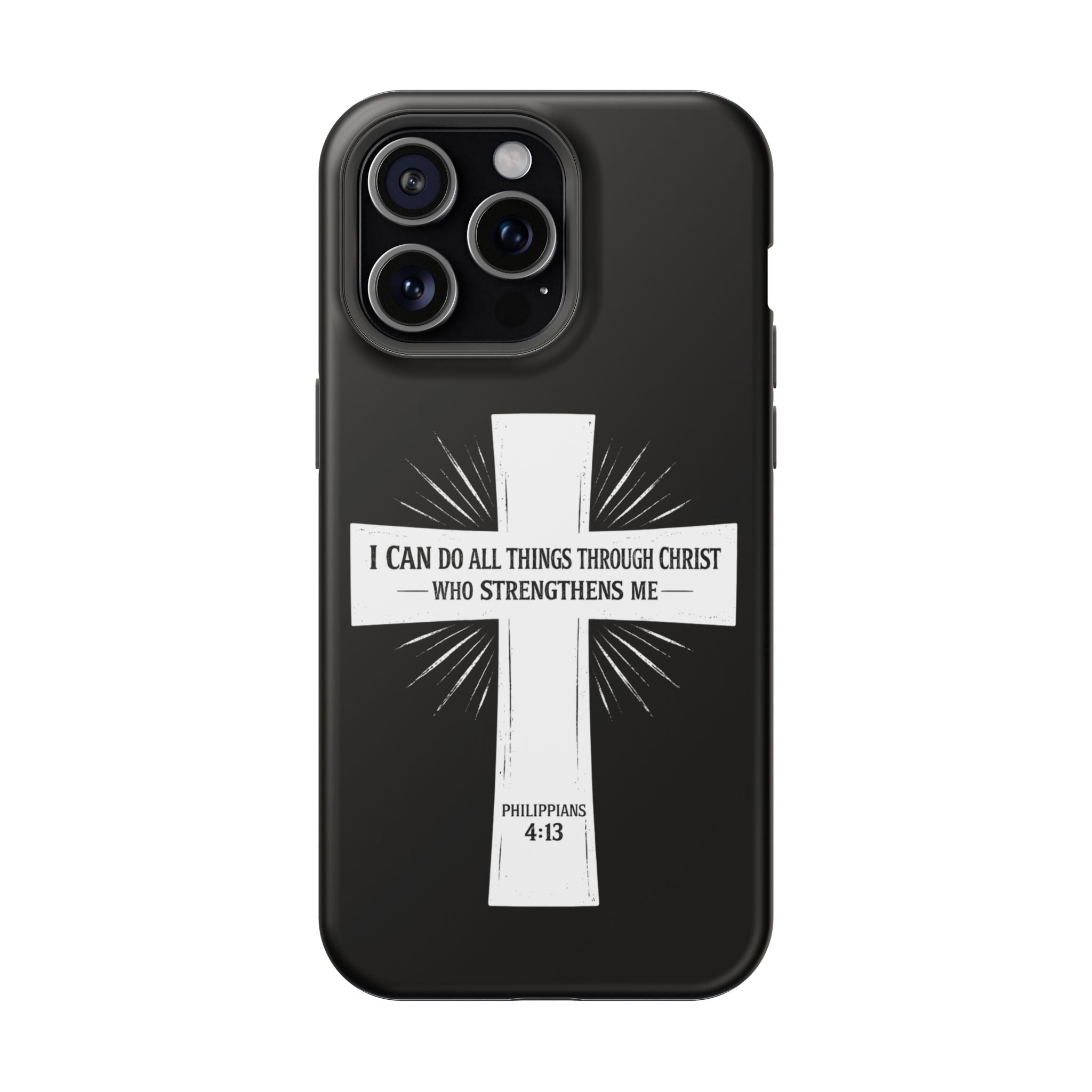 Philippians 4:13 Magnetic Impact-Resistant Cases