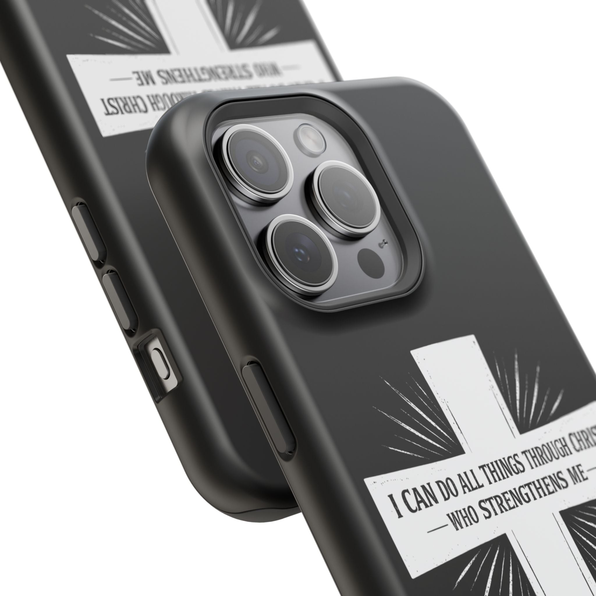 Philippians 4:13 Magnetic Impact-Resistant Cases