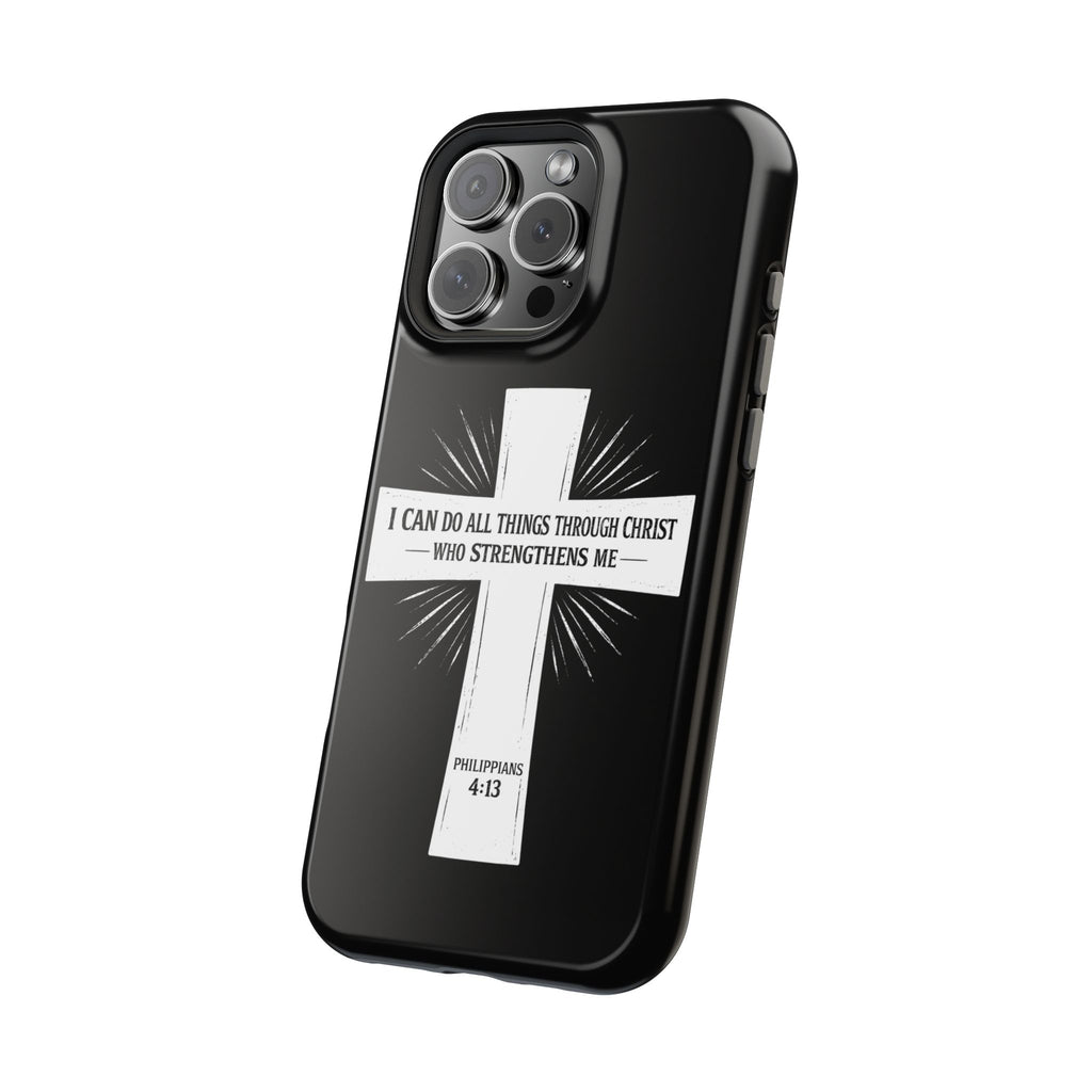 Philippians 4:13 Magnetic Impact-Resistant Cases