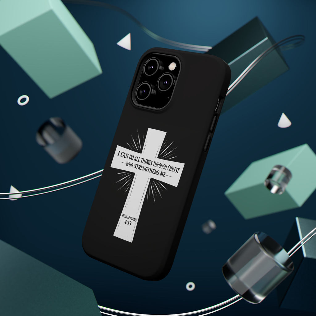 Philippians 4:13 Magnetic Impact-Resistant Cases