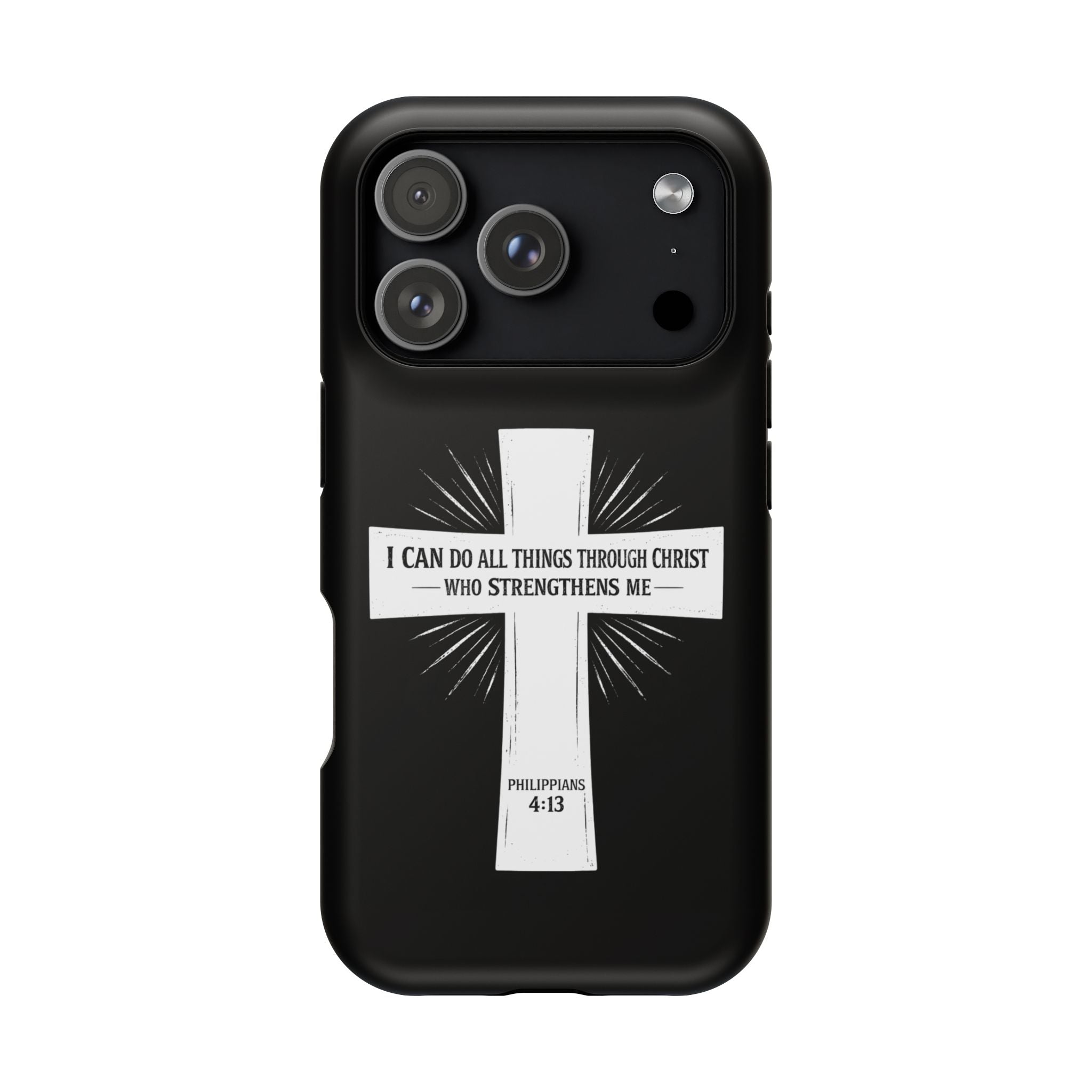Philippians 4:13 Magnetic Impact-Resistant Cases