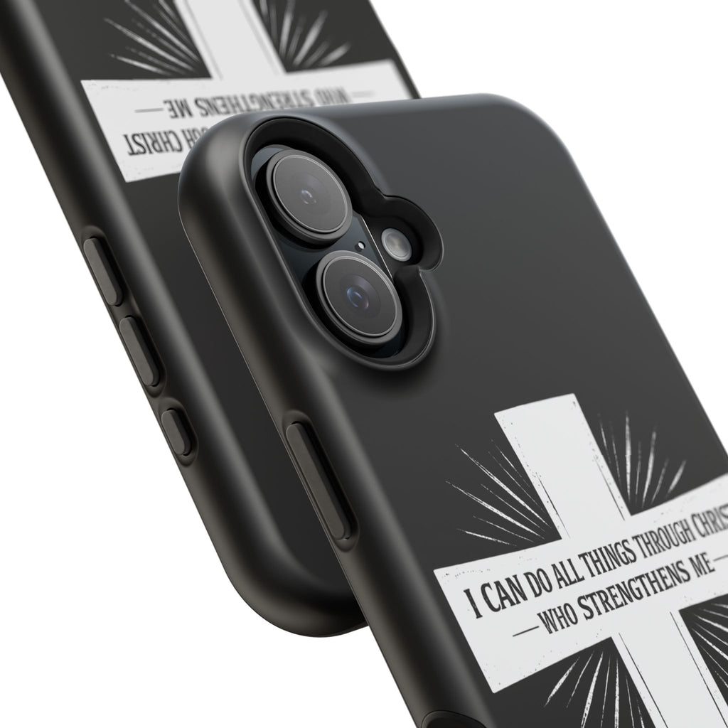 Philippians 4:13 Magnetic Impact-Resistant Cases